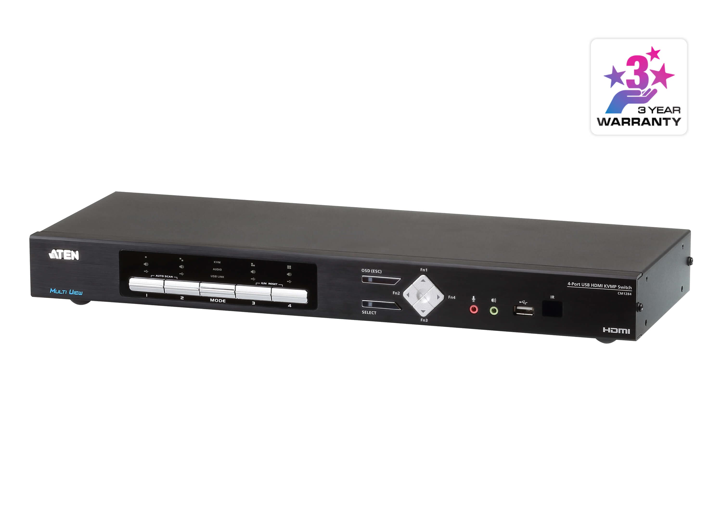 4-Port USB 4K HDMI Multi-View KVMP™ Switch — изглед 3