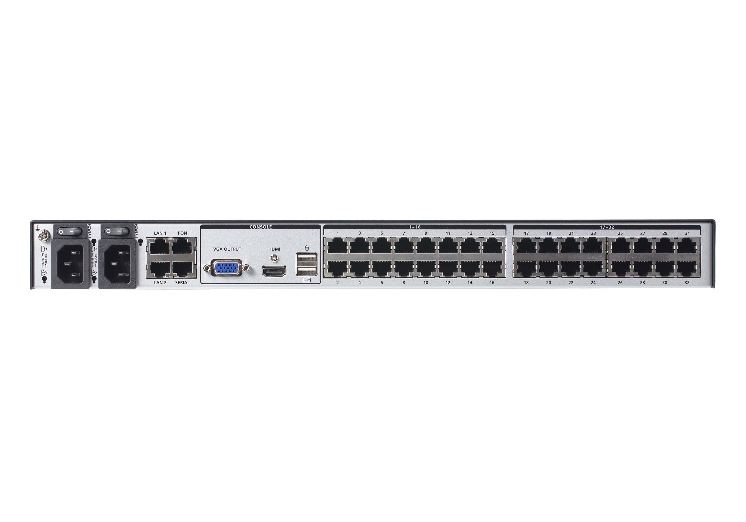 1-Local/8-Remote Shared Access 32-Port Multi-Interface Cat 5 KVM over IP Switch — изглед 2