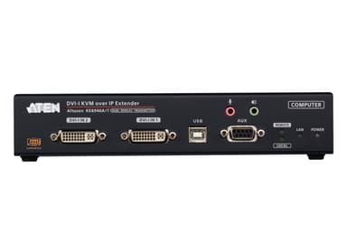 DVI-I Dual Display KVM over IP Transmitter with Internet Access
