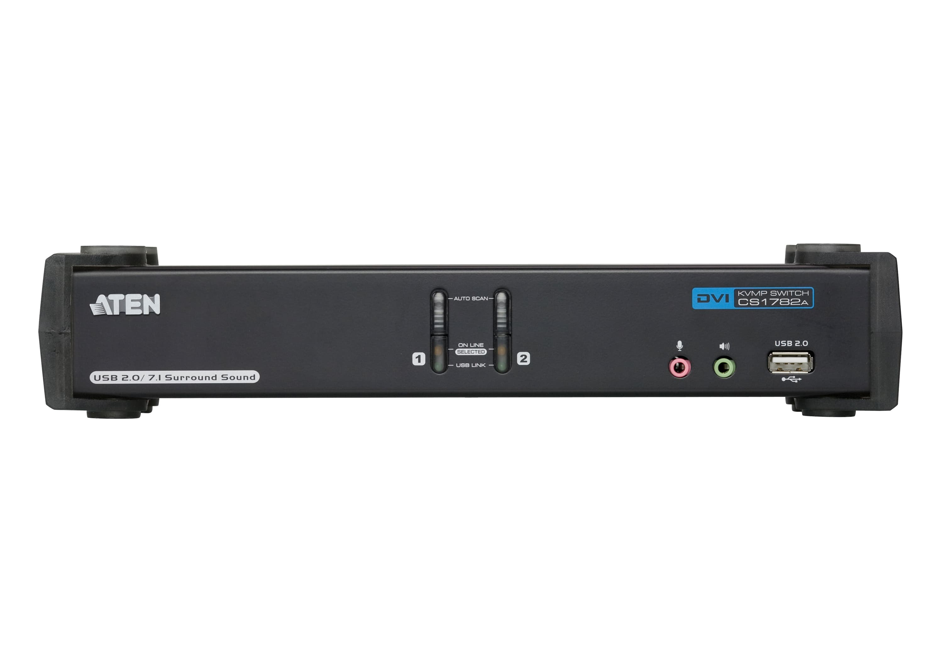 2-Port USB DVI Dual Link/CH7.1 Audio KVMP™ Switch — изглед 2