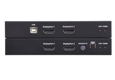 USB DisplayPort Dual View HDBaseT™ 2.0 KVM Extender (4K@100m for Single View)