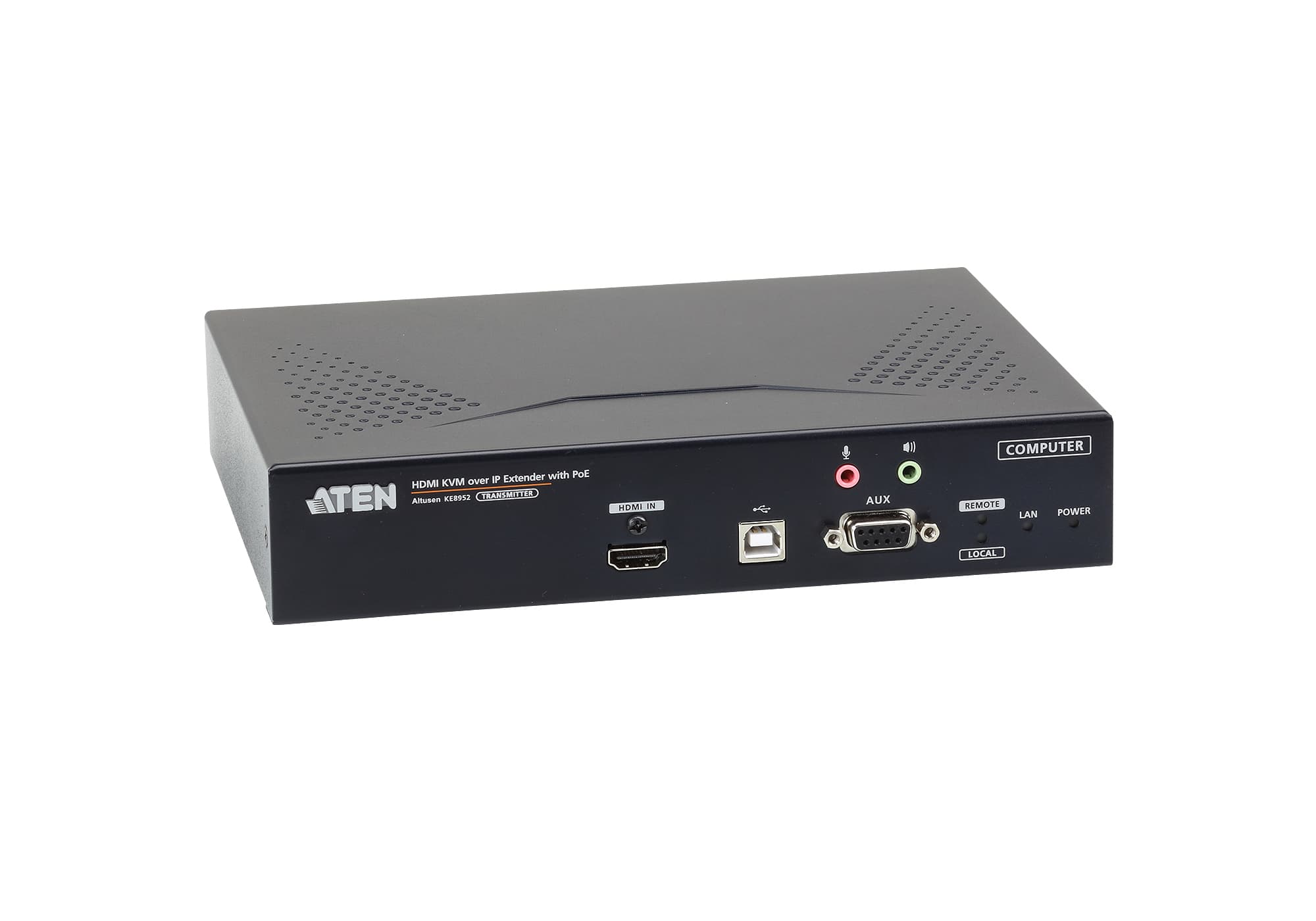 4K HDMI Single Display KVM over IP Transmitter with PoE — view 4