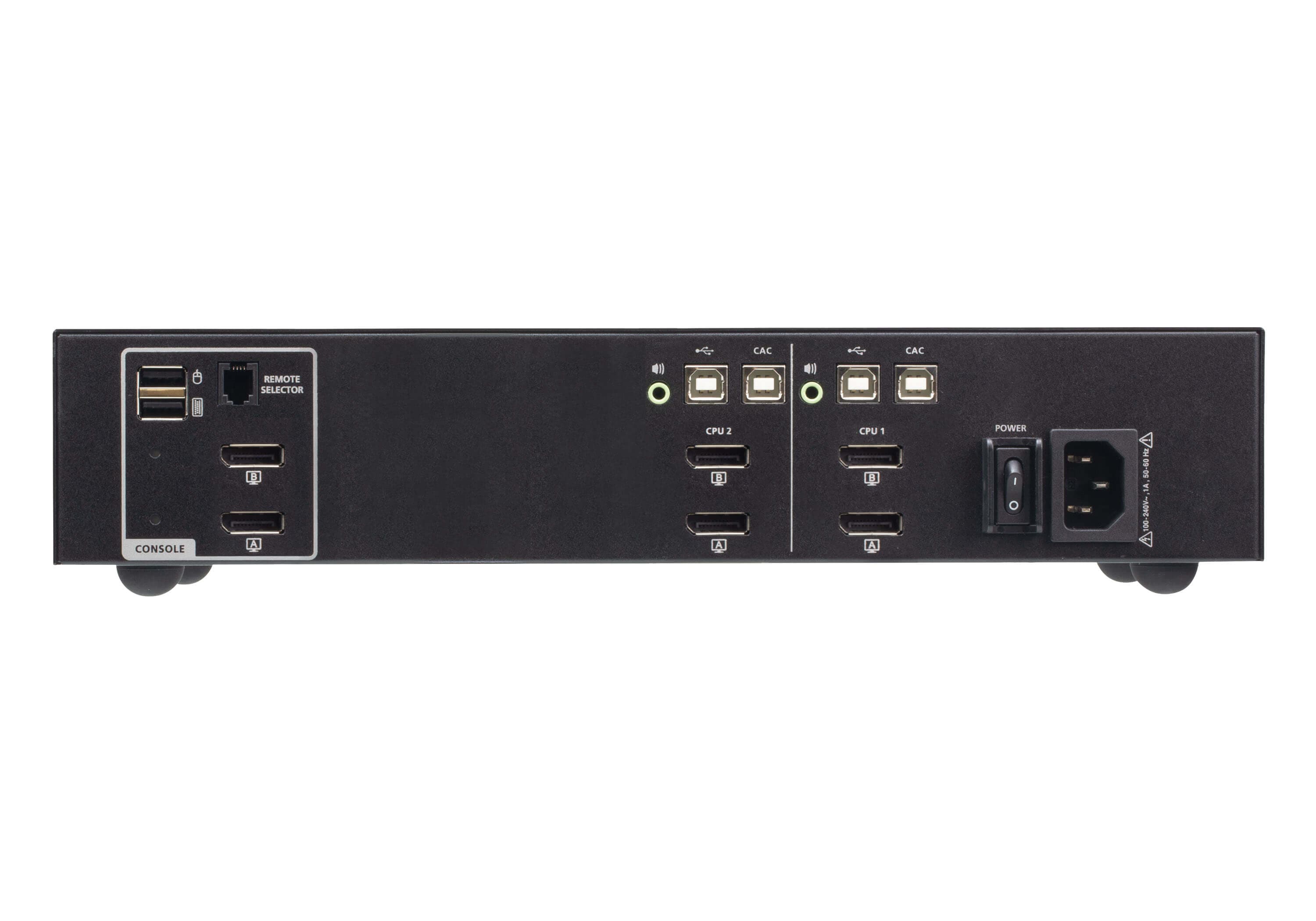 2-Port USB DisplayPort Dual Display Secure KVM Switch with CAC (PSD PP v4.0 Compliant)