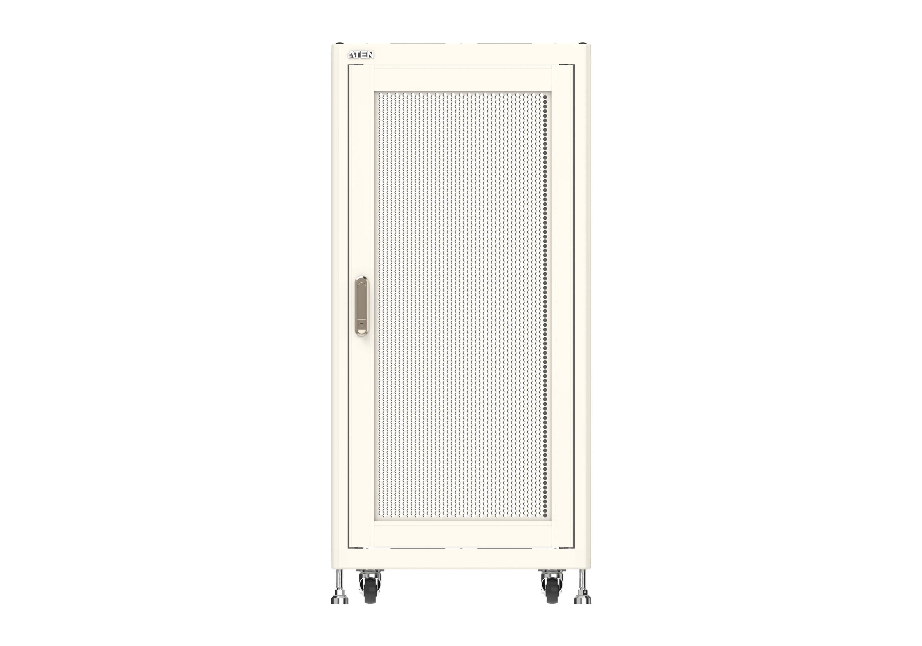 25U Standard Rack with Perforated Front and Rear Doors