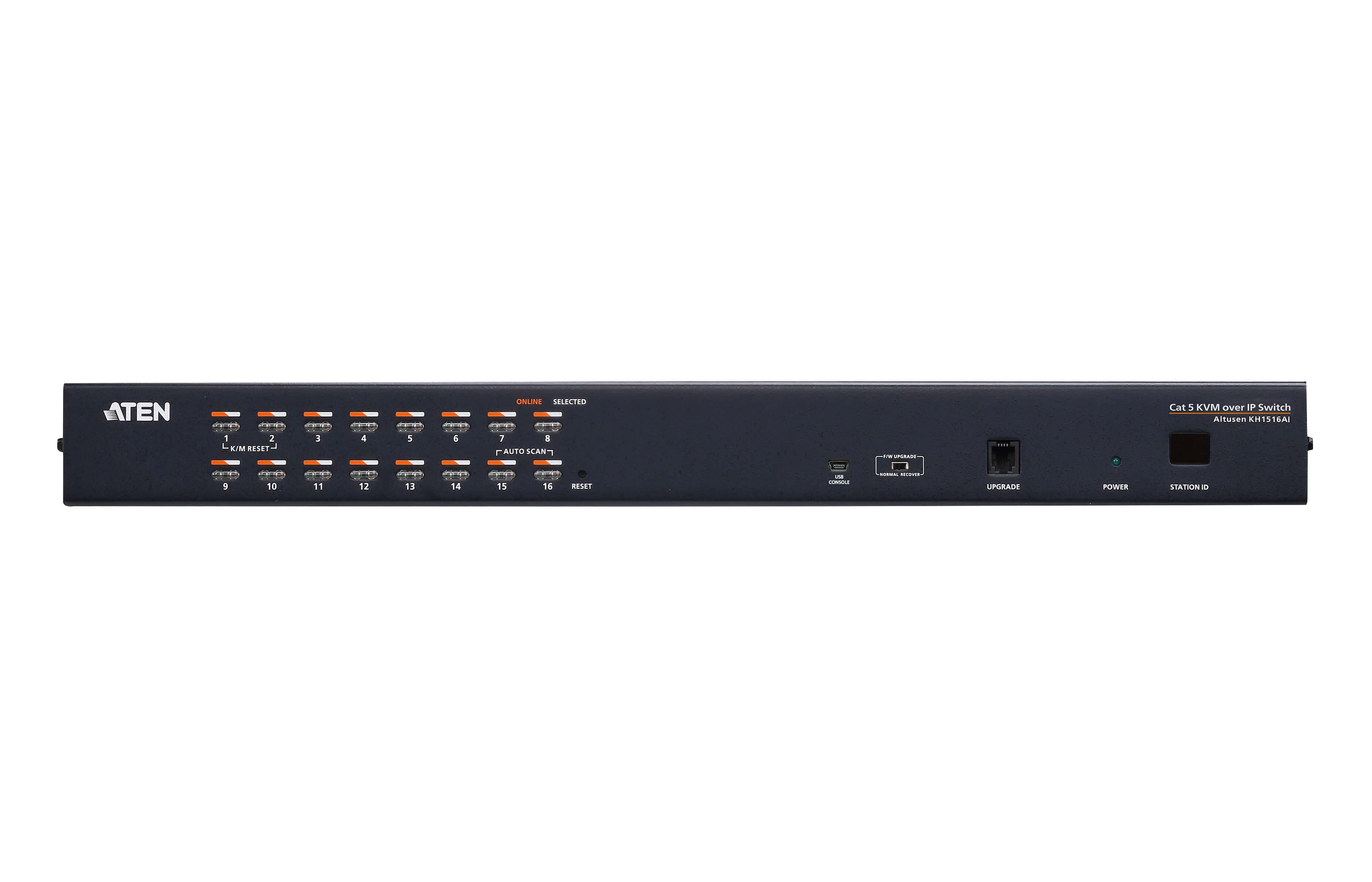 1-Local/Remote Shared Access 16-Port Multi-Interface Cat 5 KVM over IP Switch
