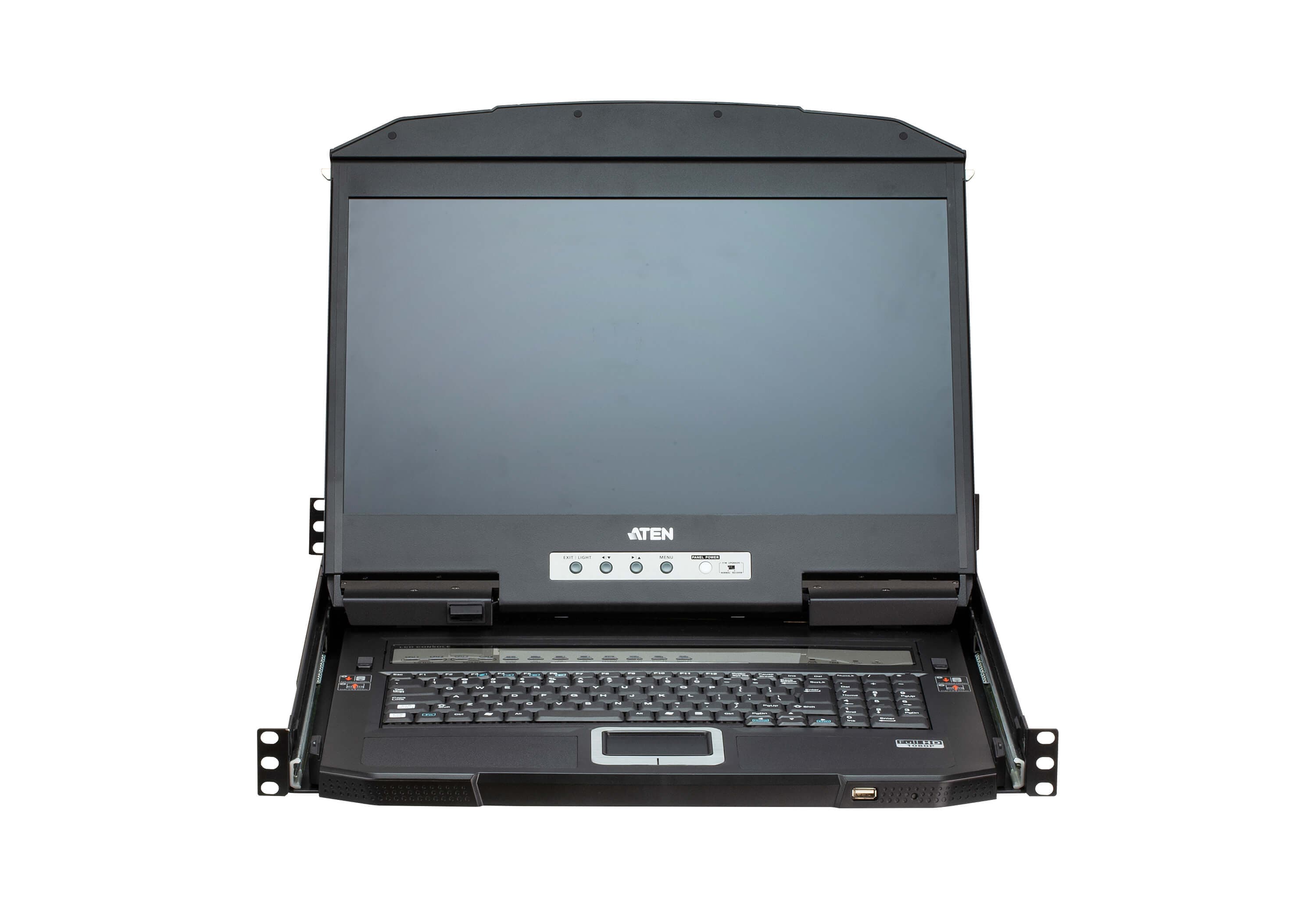 4-Port USB HDMI Multi-View Dual Rail WideScreen LCD KVM Switch — изглед 4