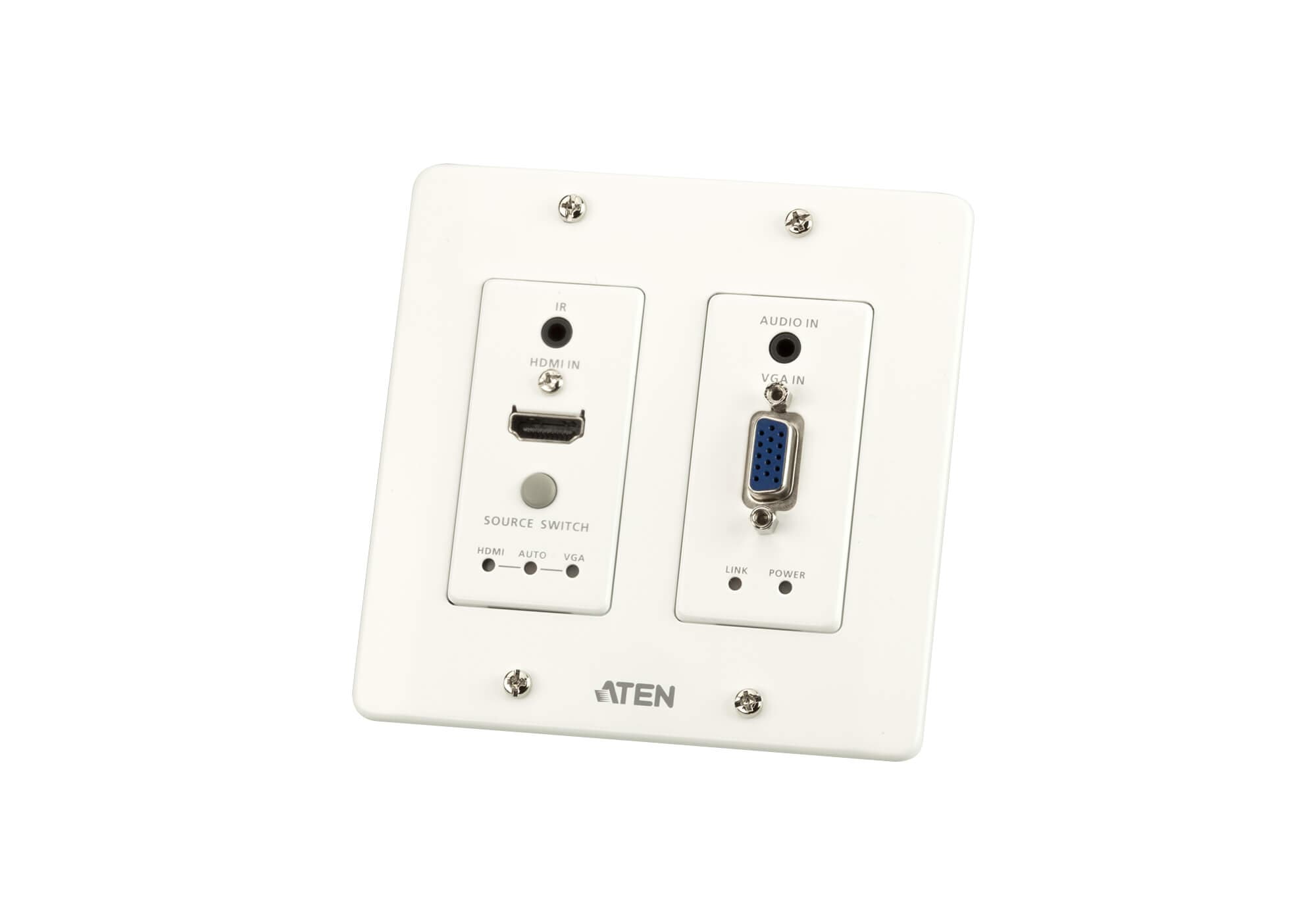 HDMI & VGA HDBaseT Transmitter with US Wall Plate (4K@100m) (HDBaseT Class A) — изглед 3