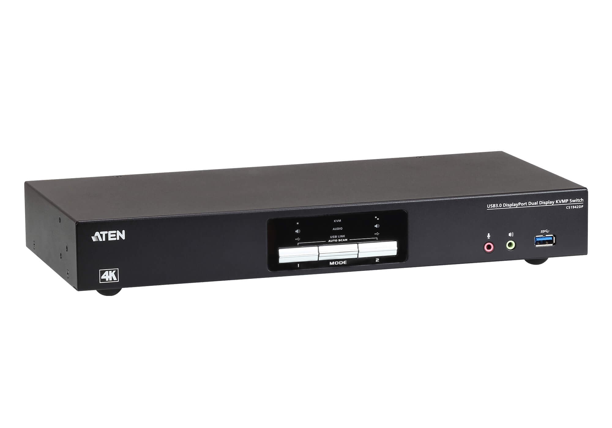 2-Port USB 3.0 4K DisplayPort Dual Display KVMP™ Switch — view 4