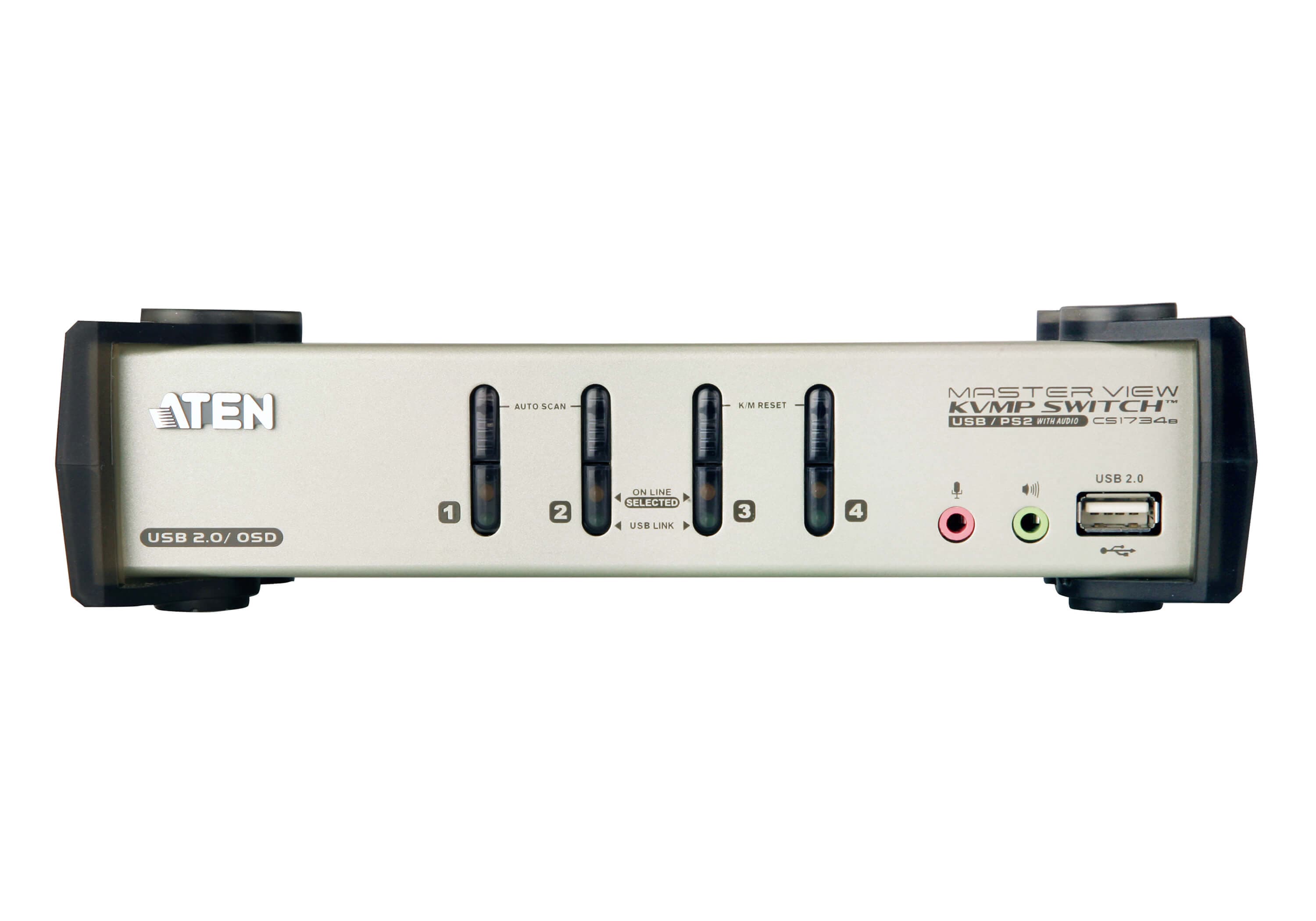 4-Port PS/2-USB VGA/Audio KVMP™ Switch with OSD