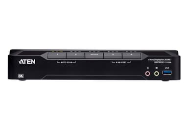 4-Port USB 3.0 8K DisplayPort KVMP™ Switch (Cables included)