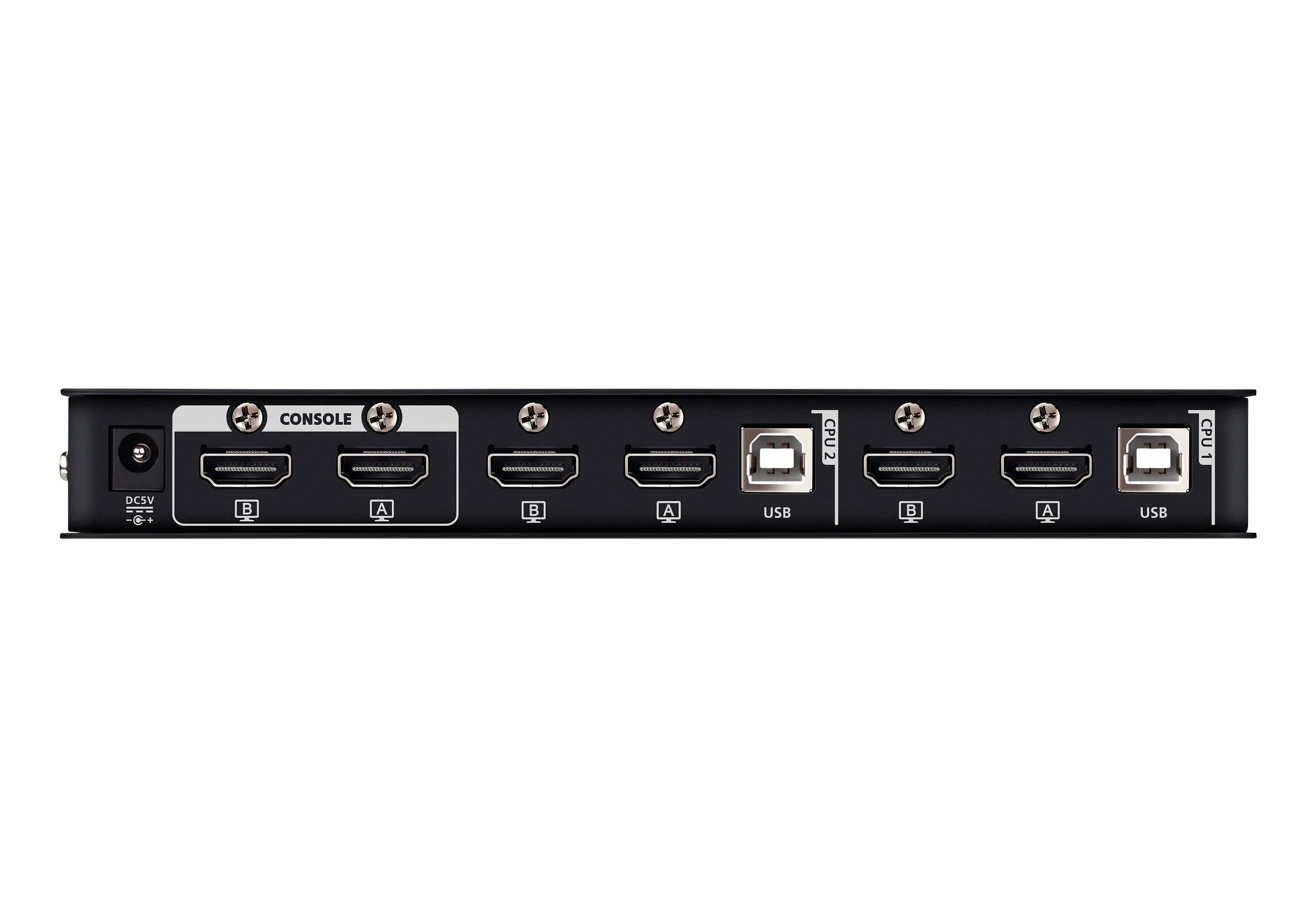 2-Port USB 4K HDMI Dual-Display KVMP™ Switch (Cables included) — изглед 2