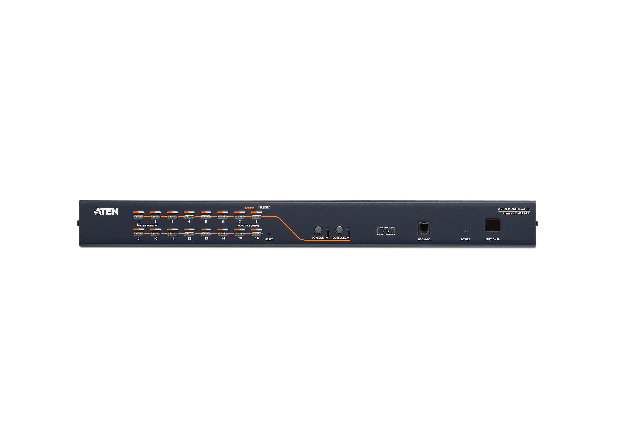 2-Console 16-Port Multi-Interface (DisplayPort, HDMI, DVI, VGA) Cat 5 KVM Switch