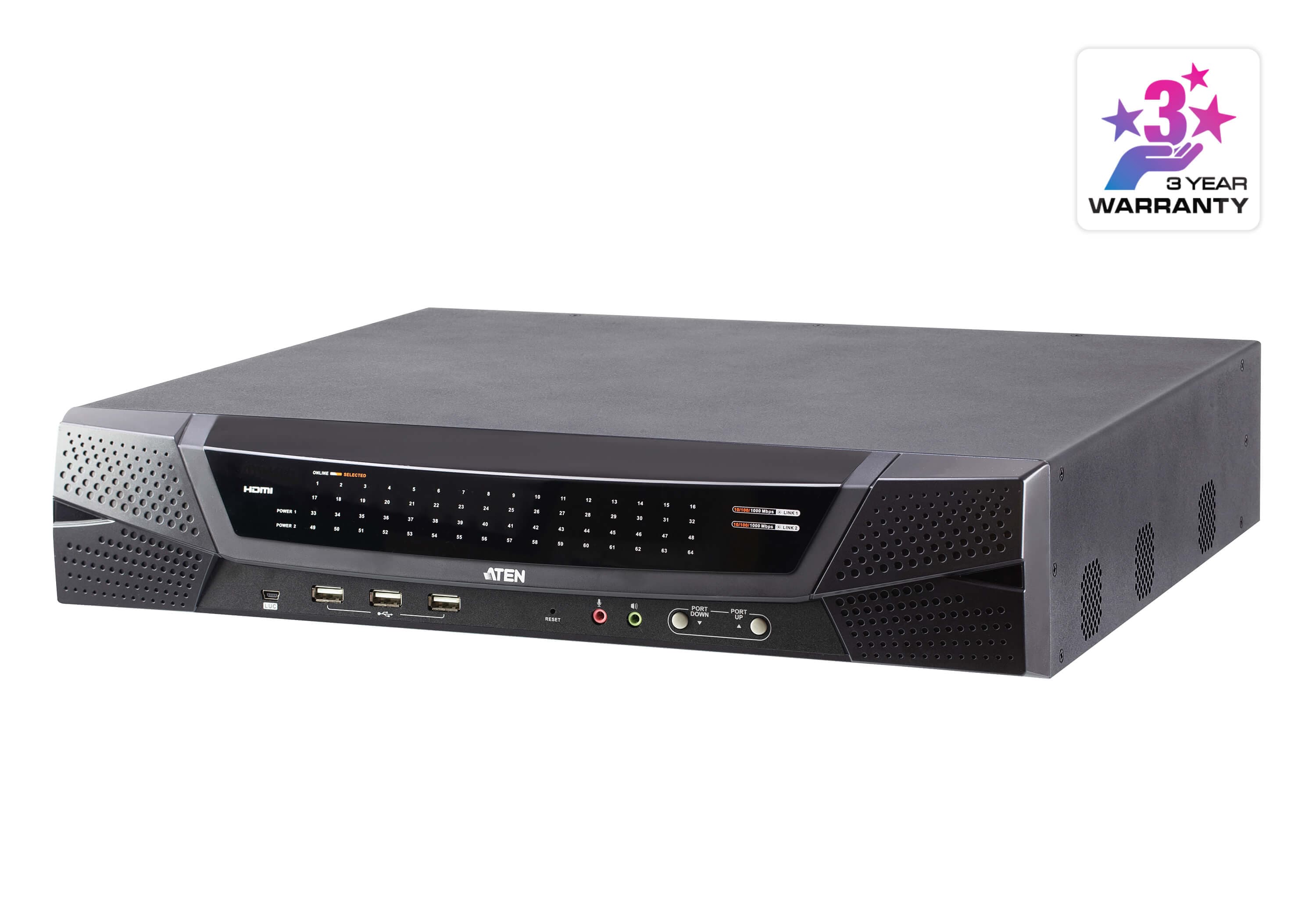 1-Local/4-Remote Shared Access 64-Port Multi-Interface Cat 5 KVM over IP Switch — изглед 3