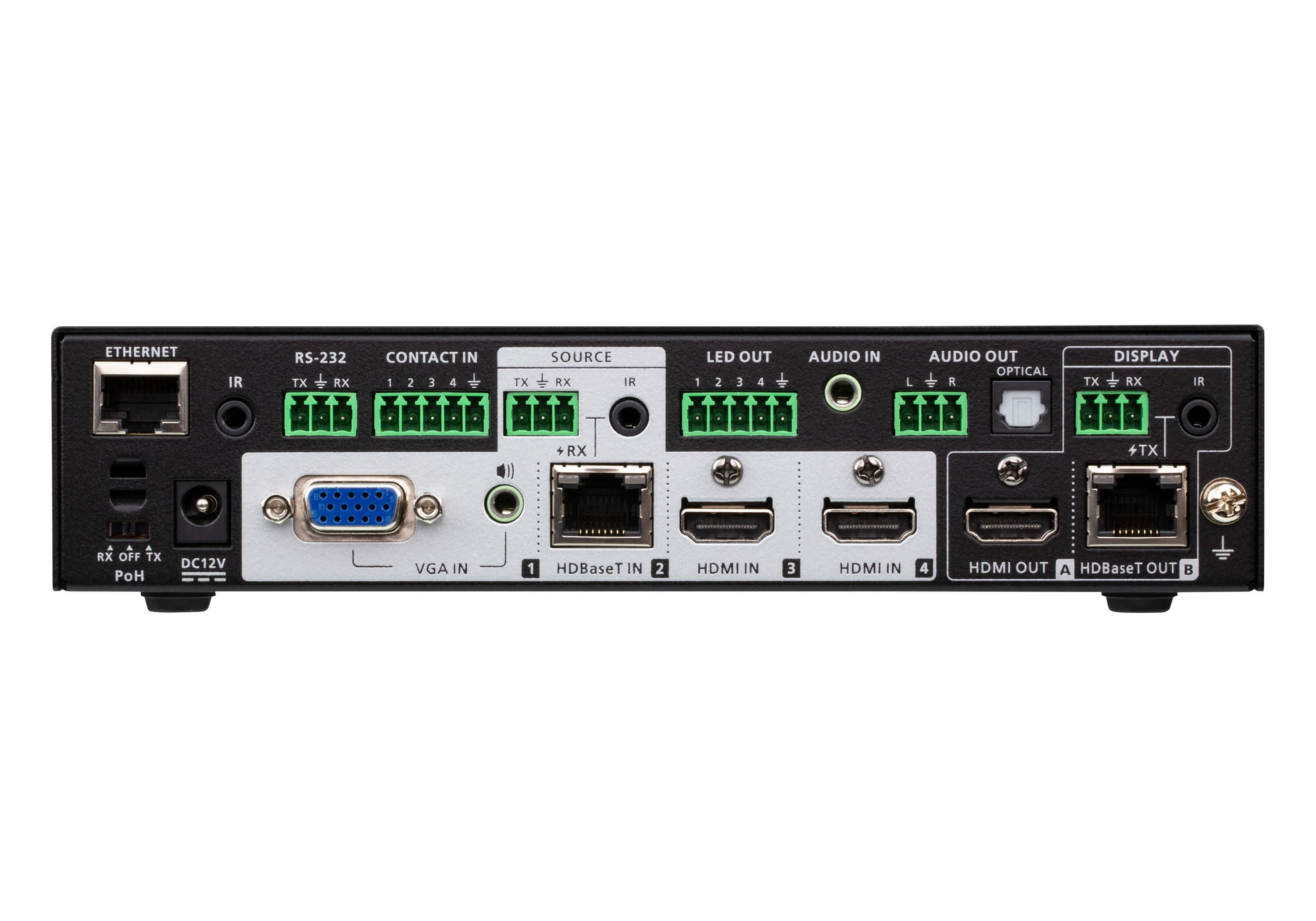 4 x 2 True 4K Presentation Matrix Switch with Scaling, DSP, and HDBaseT-Lite — изглед 2
