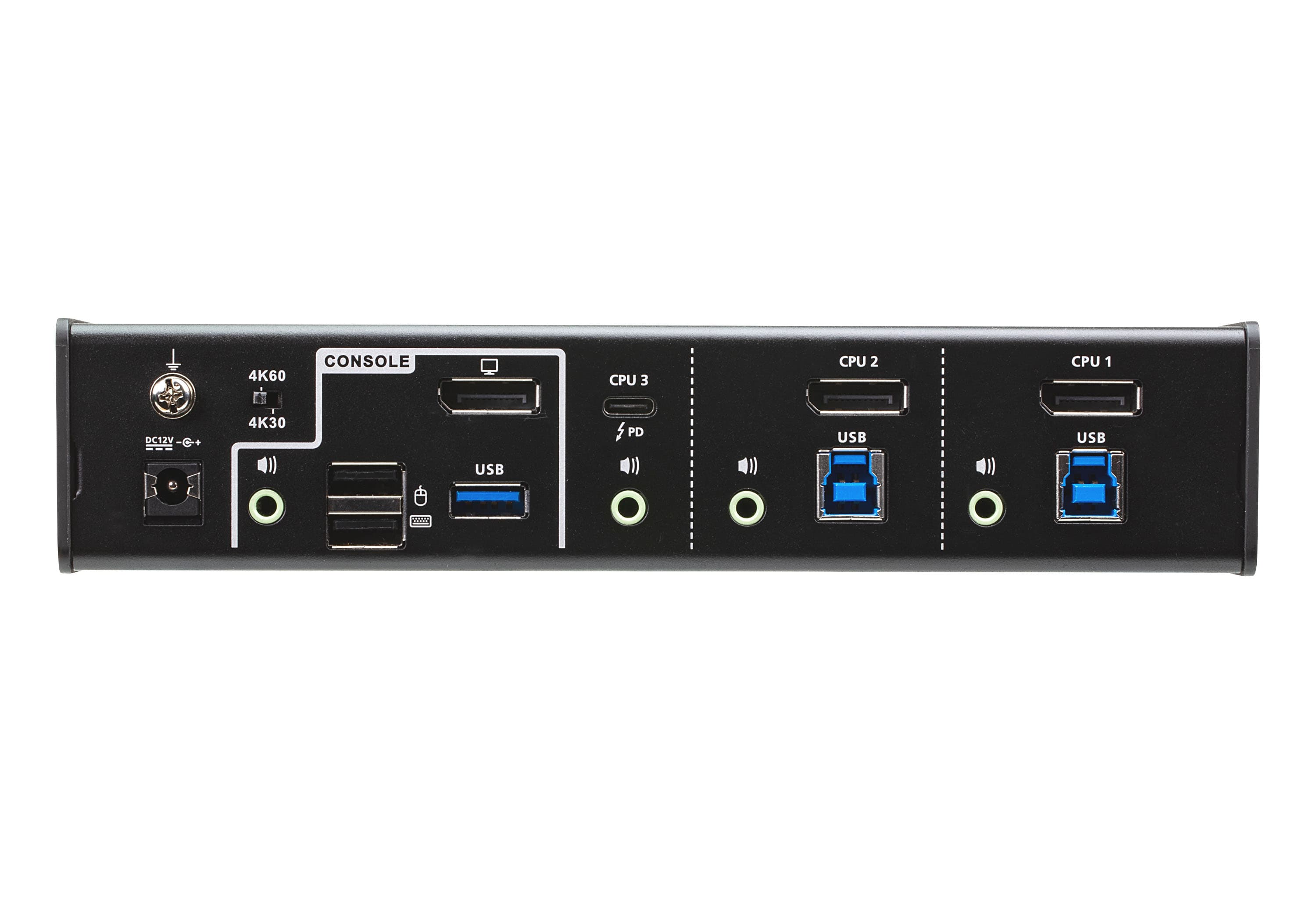 3-Port USB-C DisplayPort Hybrid KVMP™ Switch — изглед 2