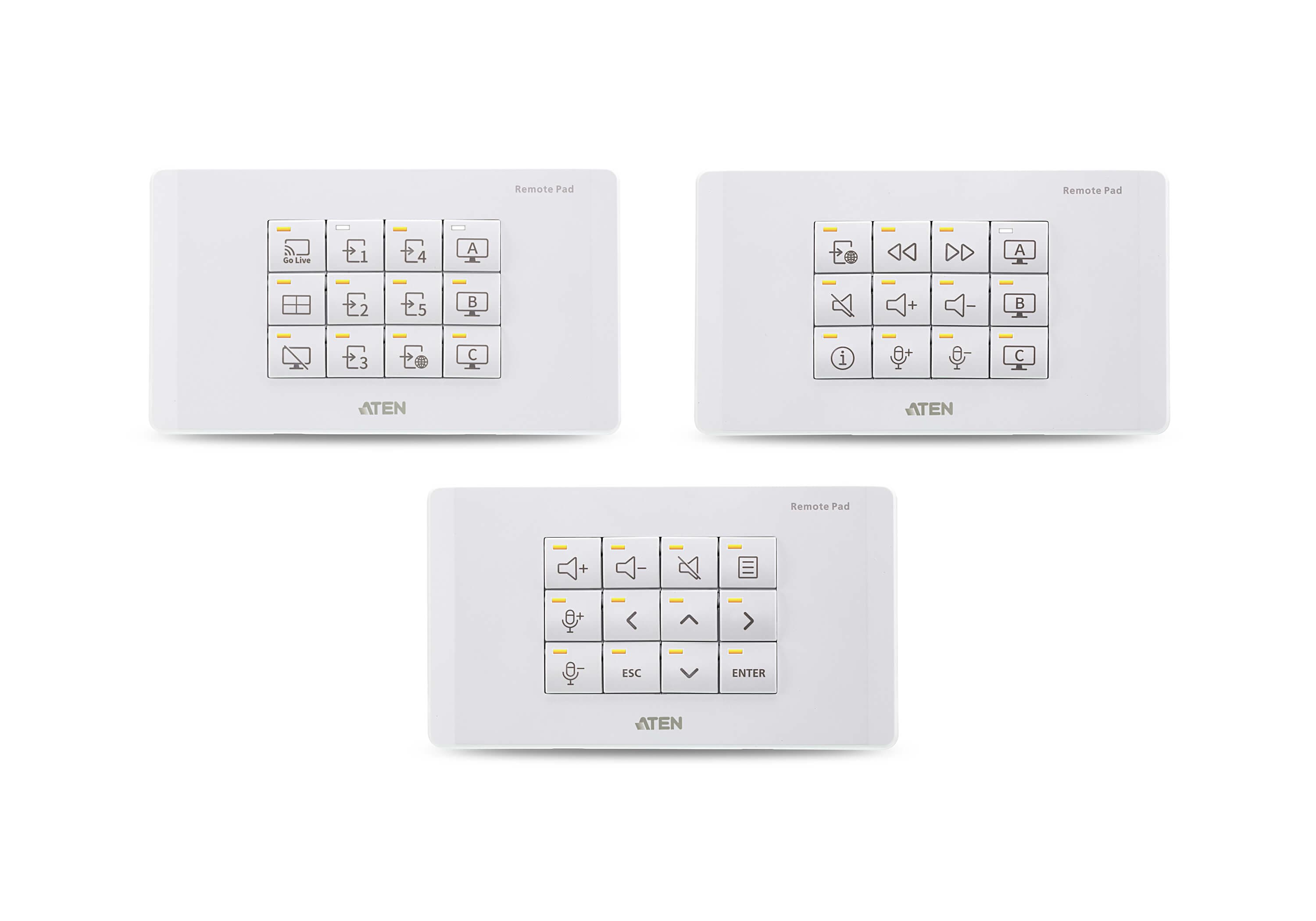 12-Key Network Remote Pad (EU, 2 Gang) — изглед 5