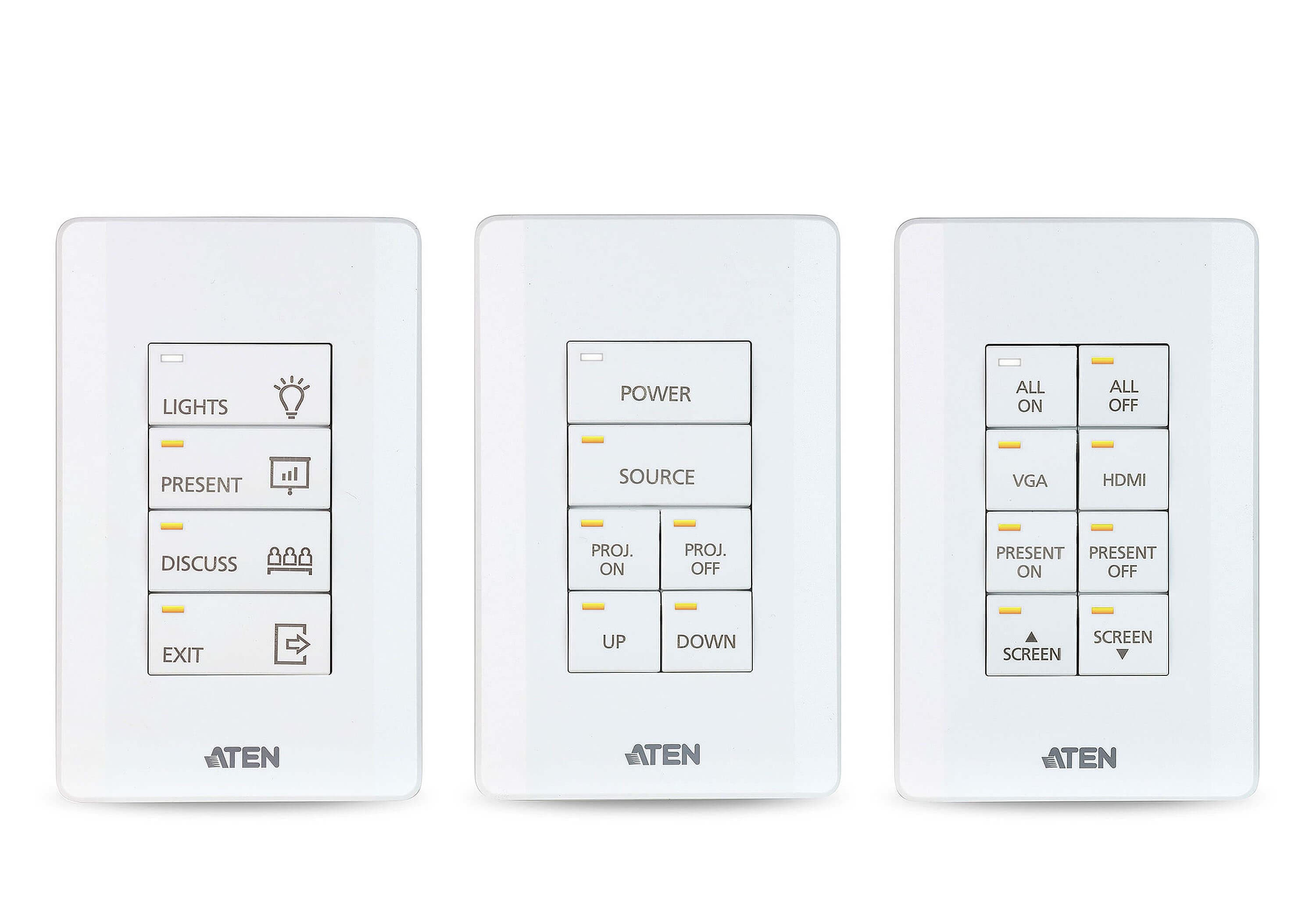 ATEN Control System - 8-button Keypad (US, 1 Gang) — изглед 2