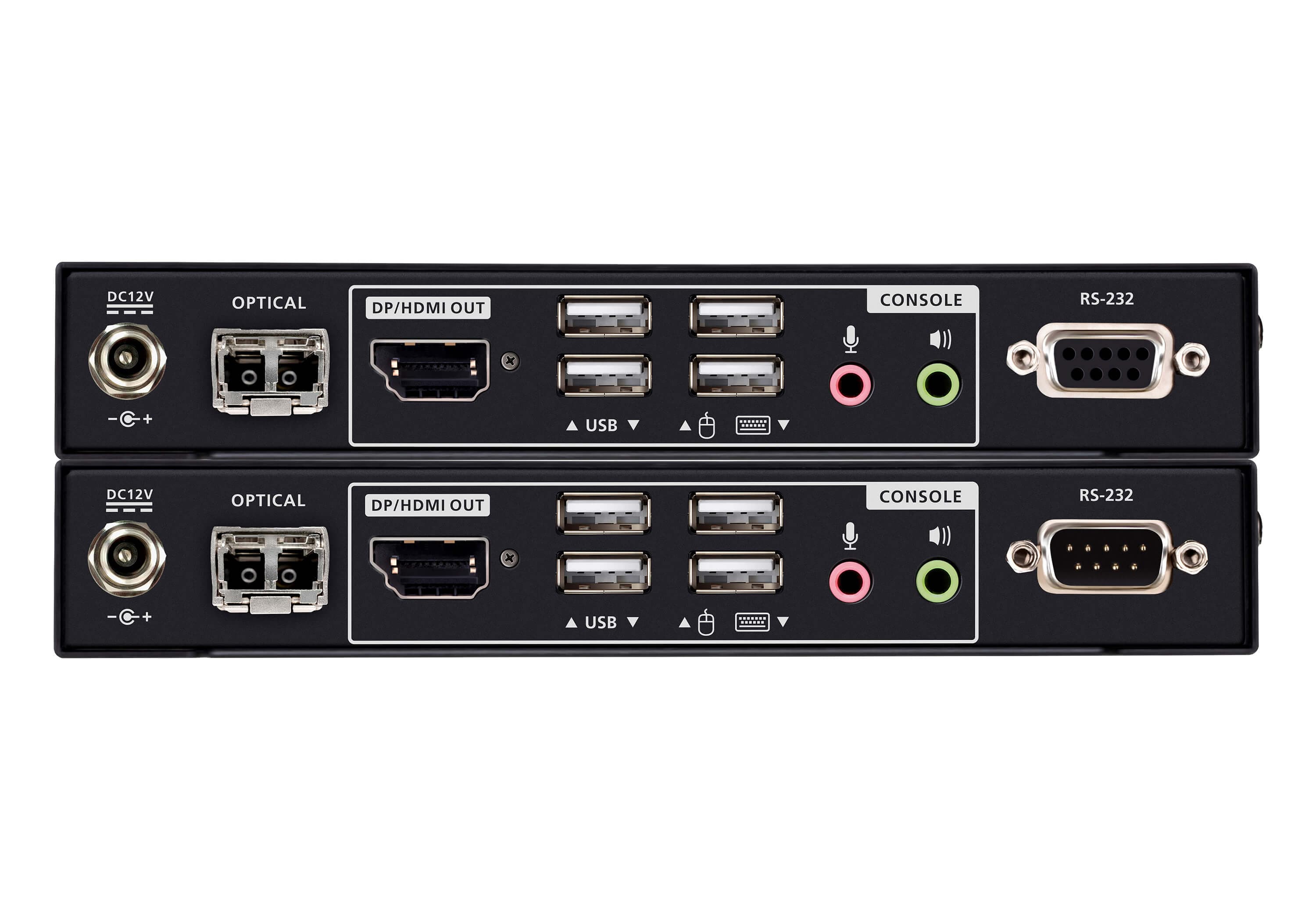 USB True 4K DisplayPort/HDMI Optical KVM Extender (True 4K @ 300 m) — изглед 2