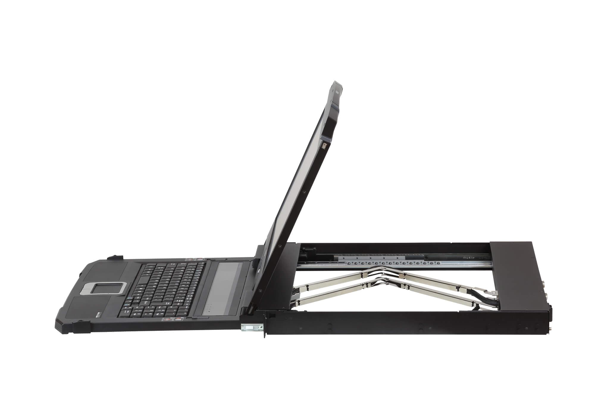 Ultra Short Depth Dual Rail WideScreen LCD Console (USB, HDMI / DVI / VGA)