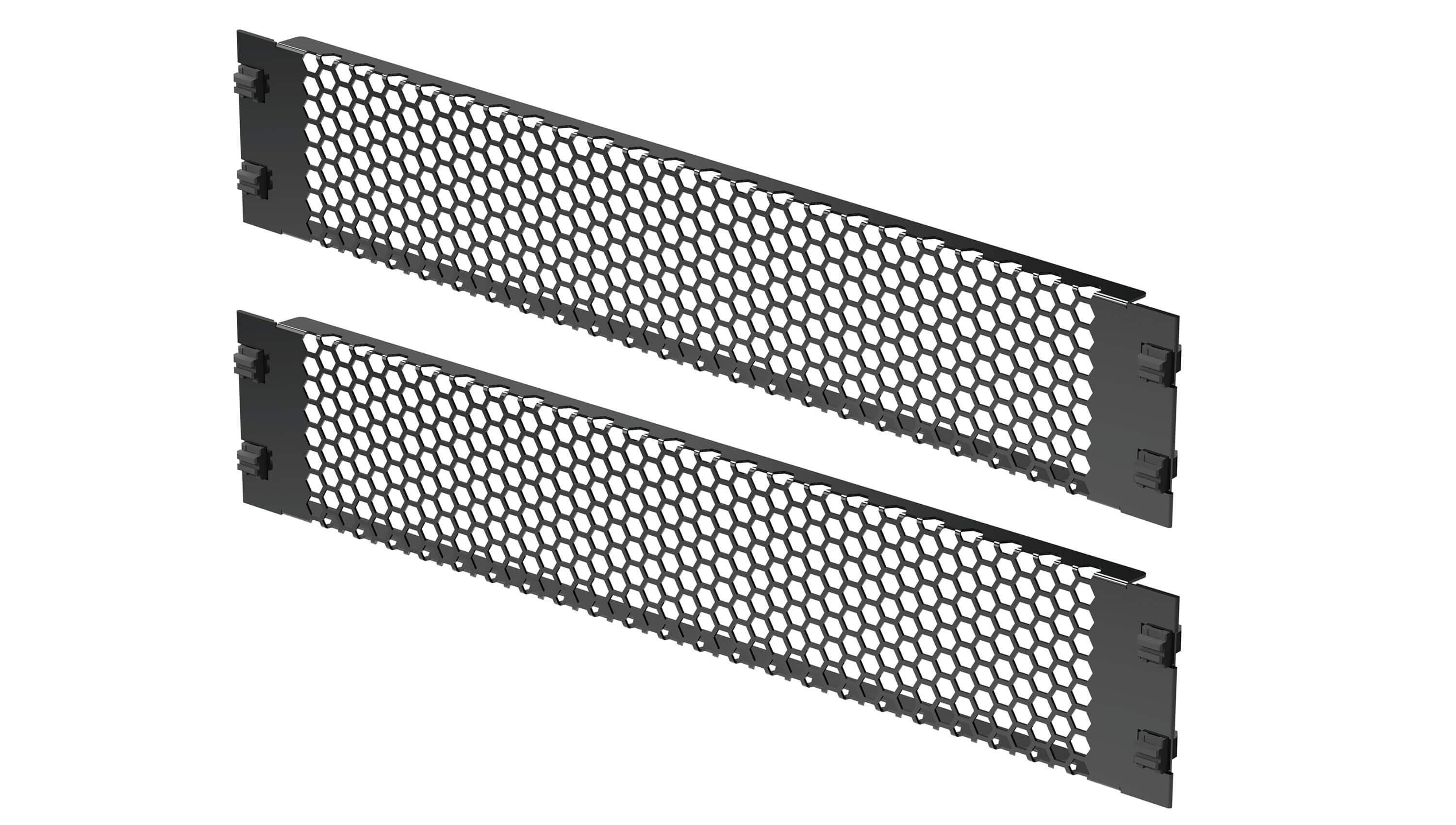 2U Vented Rack Panel (1 set 2 pcs)
