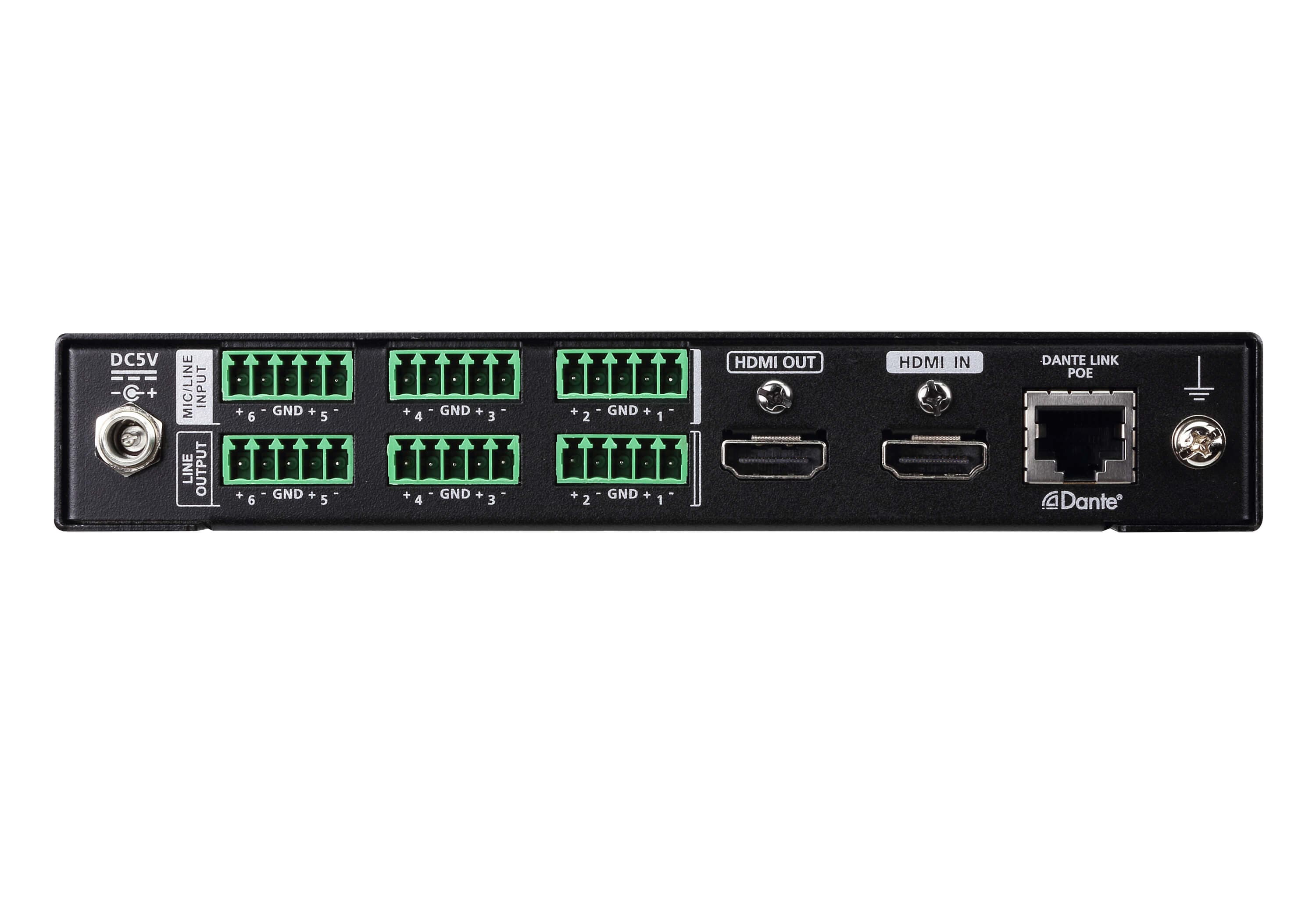 6 x 6 Dante Audio Interface with HDMI — изглед 2