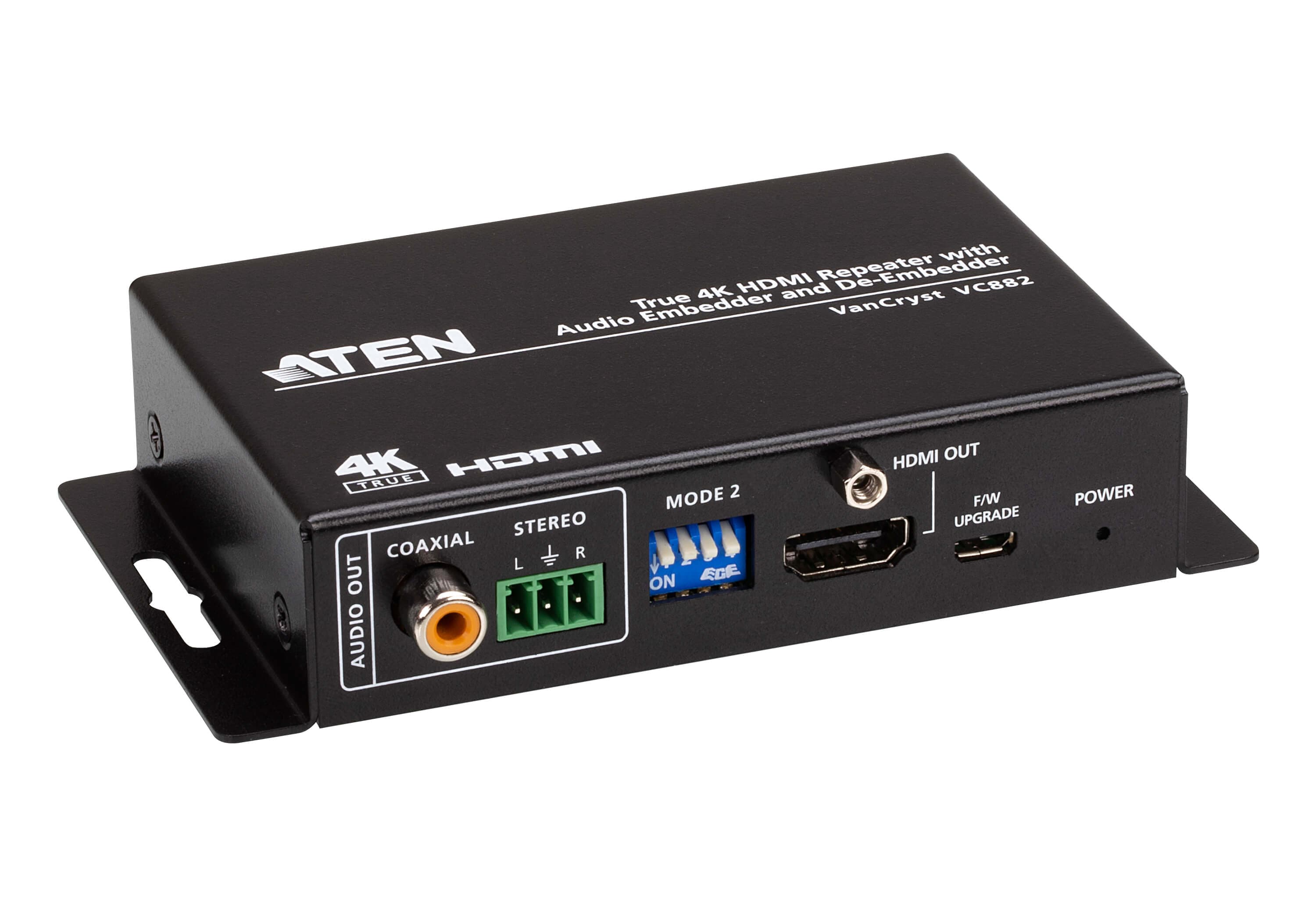 True 4K HDMI Repeater with Audio Embedder and De-Embedder — view 4