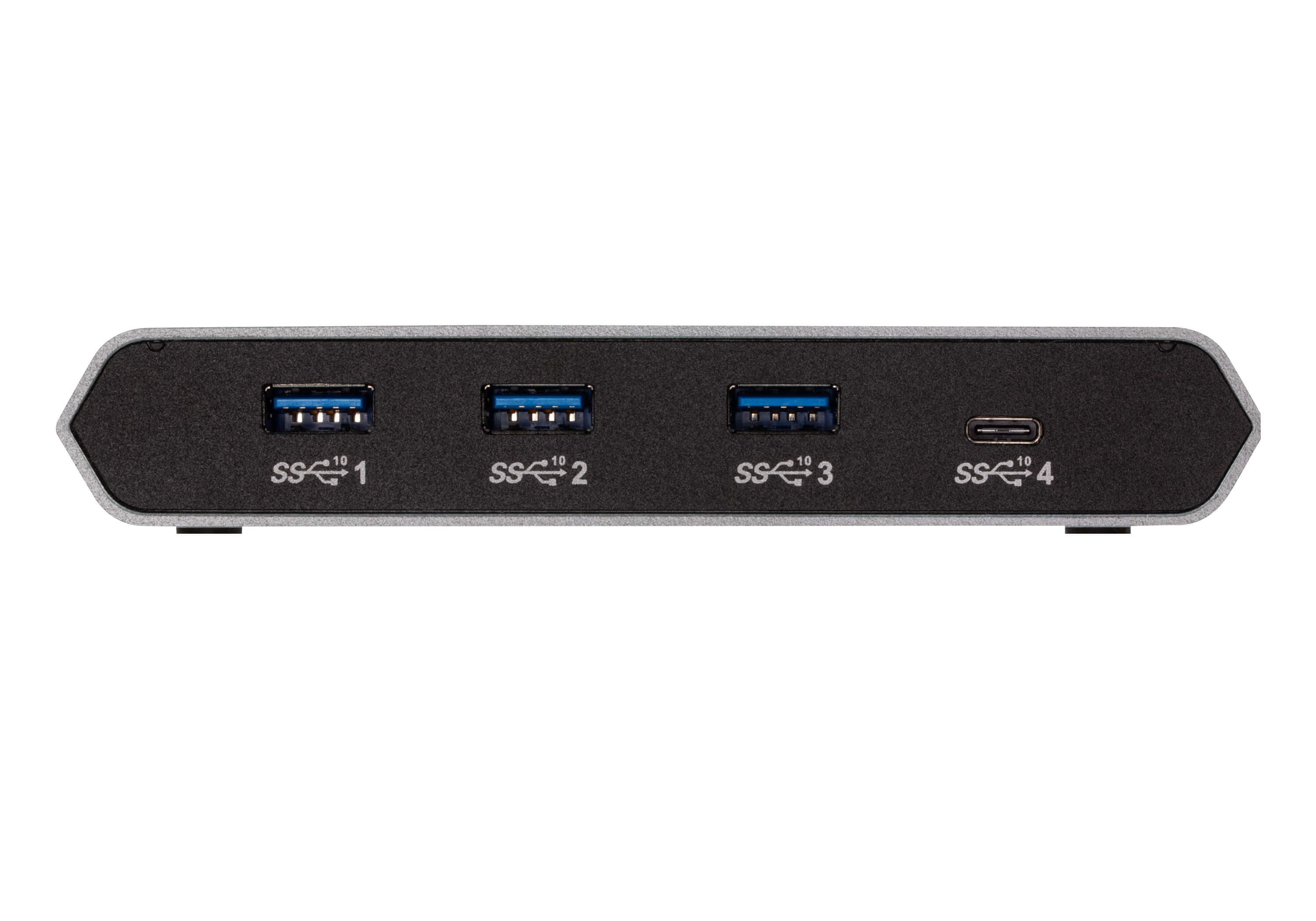 2-Port USB-C Gen 2 Sharing Switch with Power Pass-through