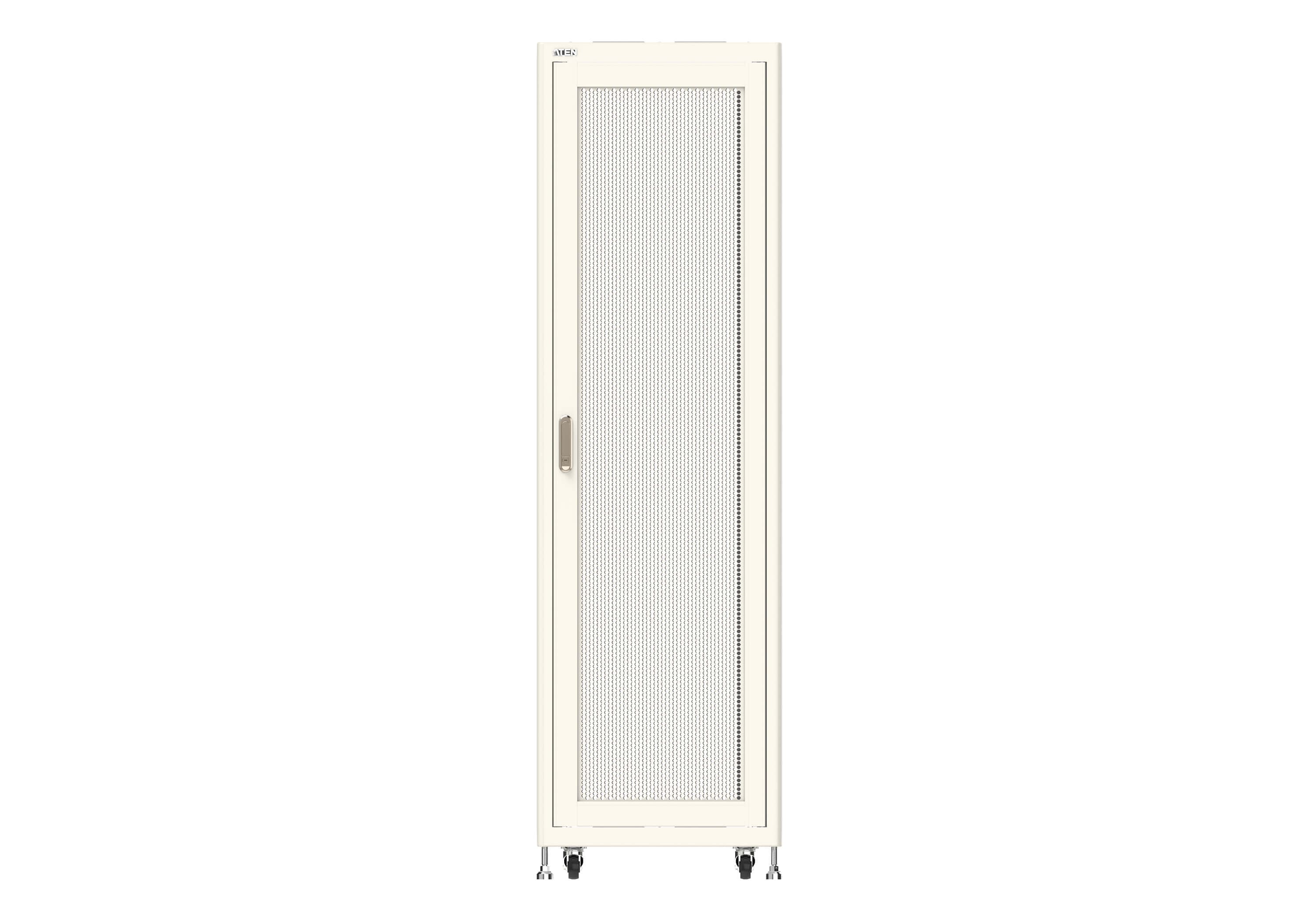 42U Server Rack with Perforated Front and Rear Doors