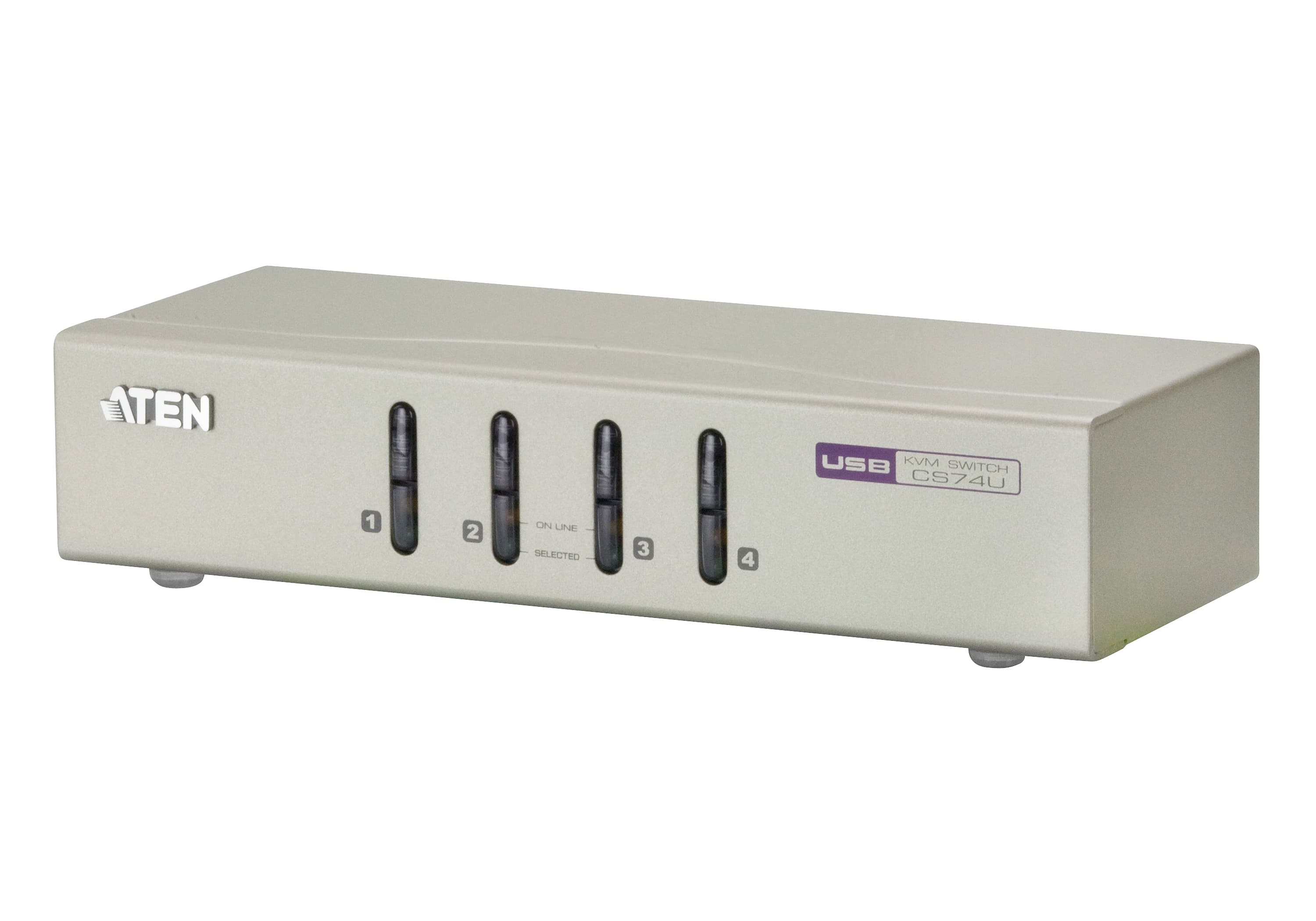 4-Port USB VGA/Audio KVM Switch