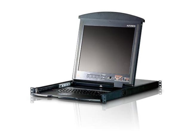 16-Port Dual Rail Touchscreen KVM Switch