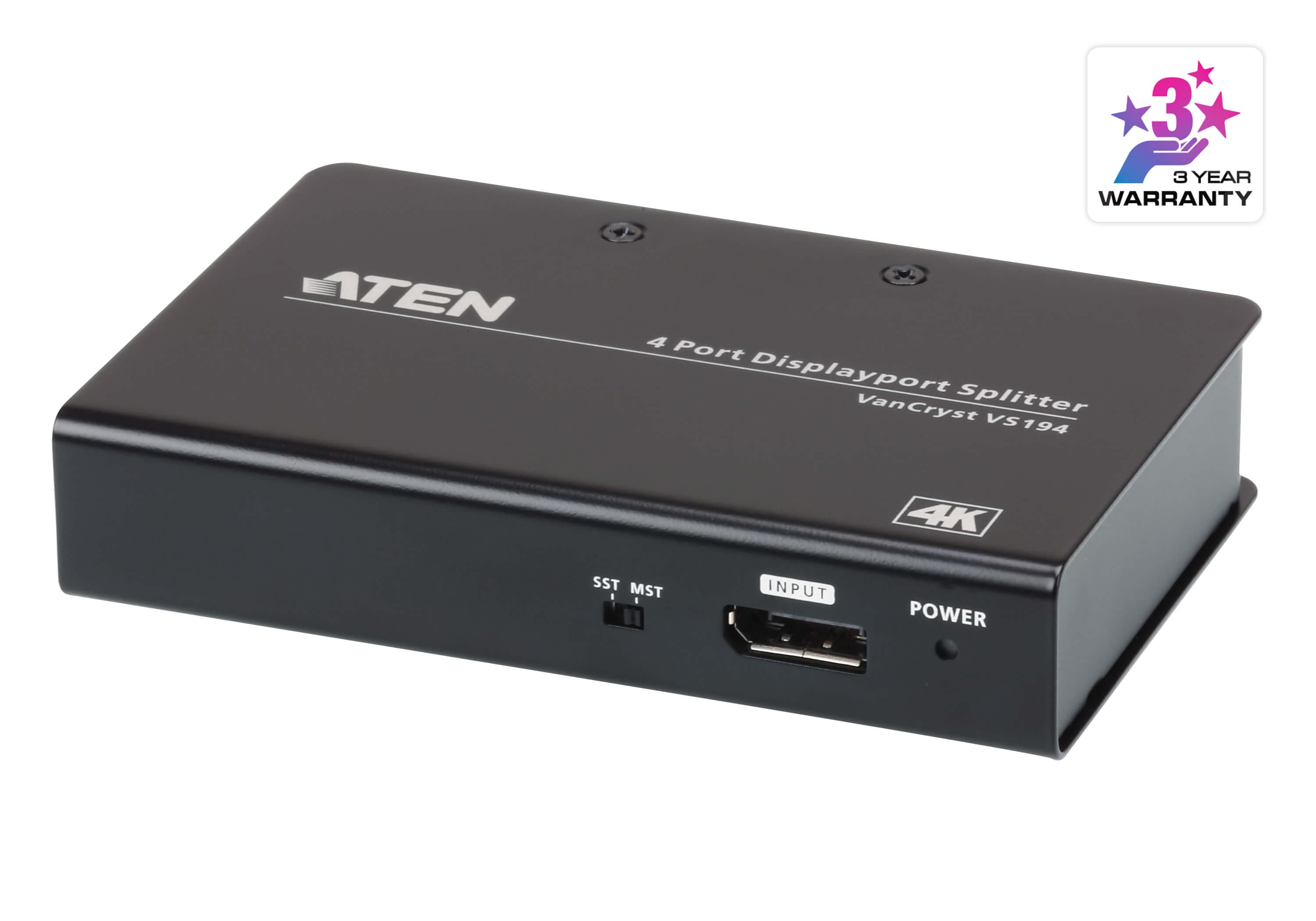 4-port True 4K DisplayPort Splitter — изглед 3