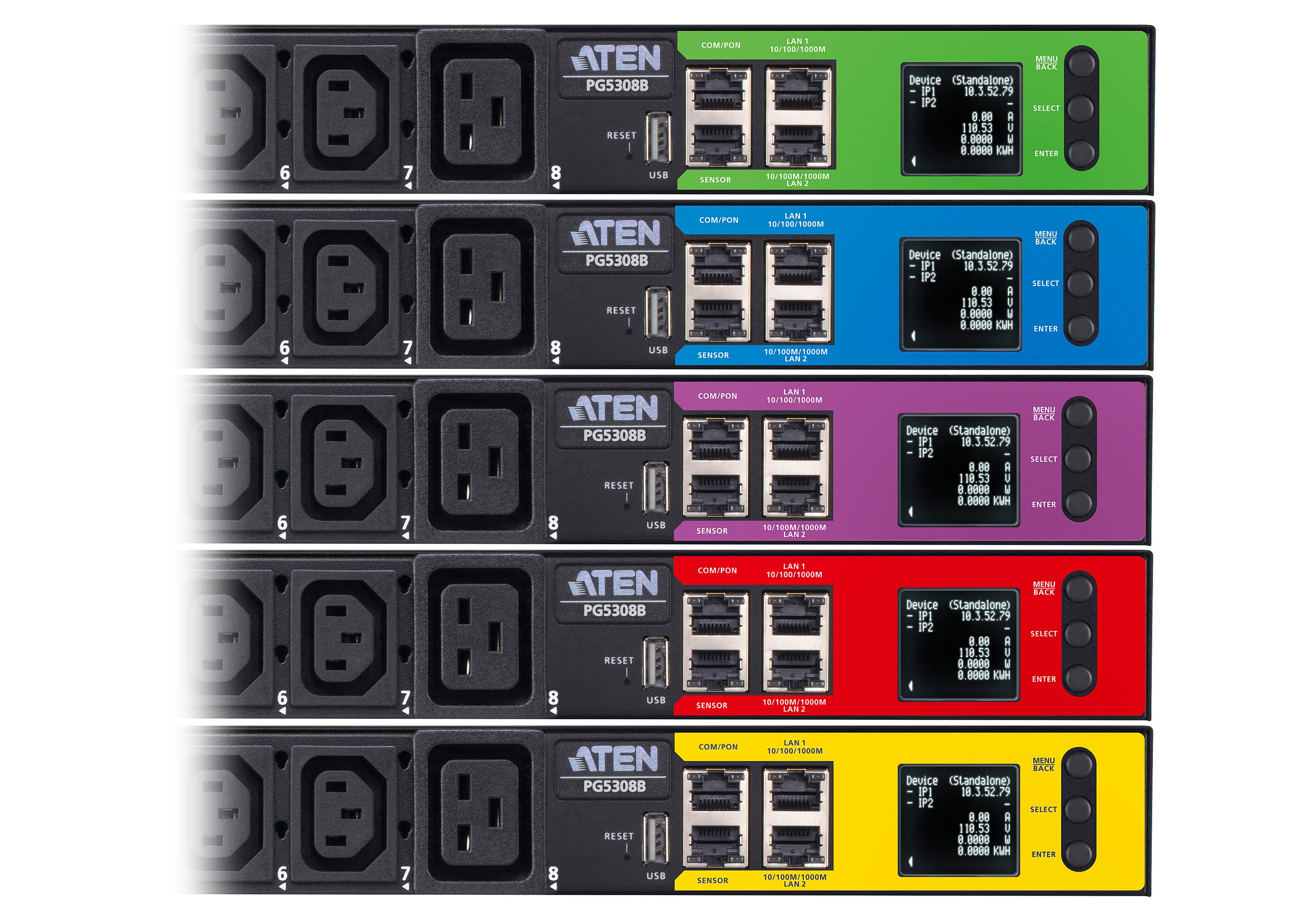 30A/32A 8-Outlet 1U Metered eco PDU — изглед 8