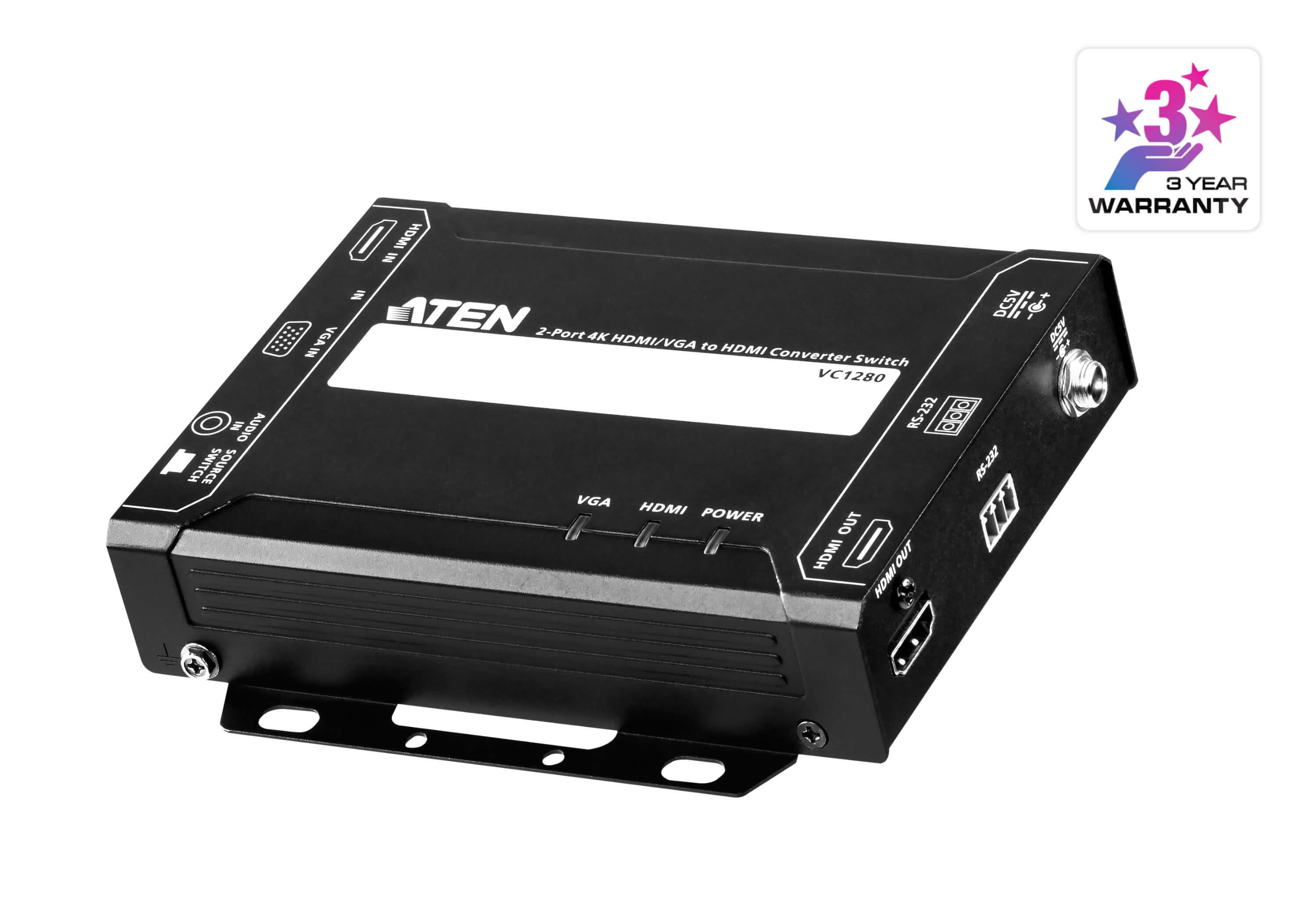 2-Port 4K HDMI/VGA to HDMI Converter Switch — изглед 3
