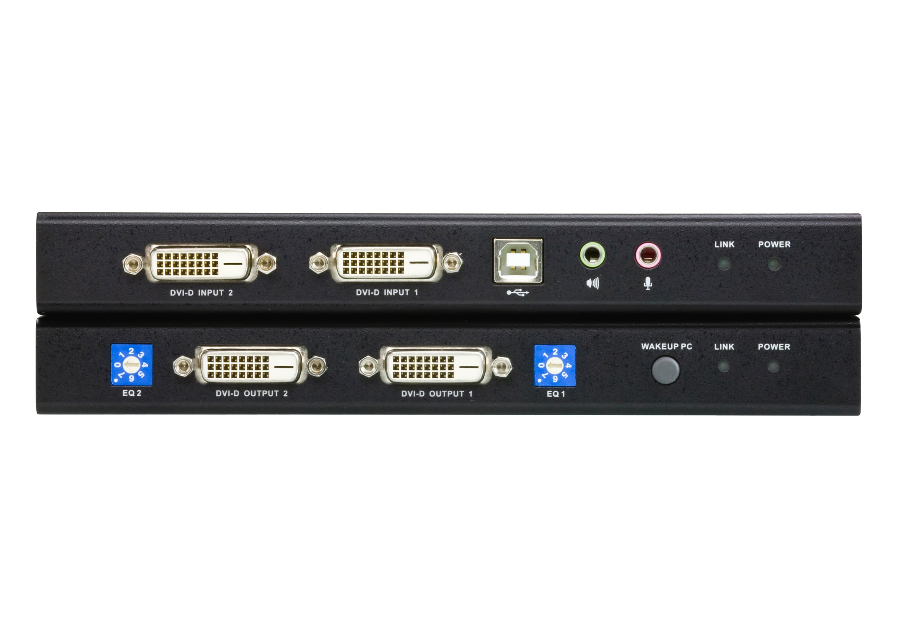 USB DVI Dual View Cat 5 KVM Extender (1024 x 768@60m) — изглед 2