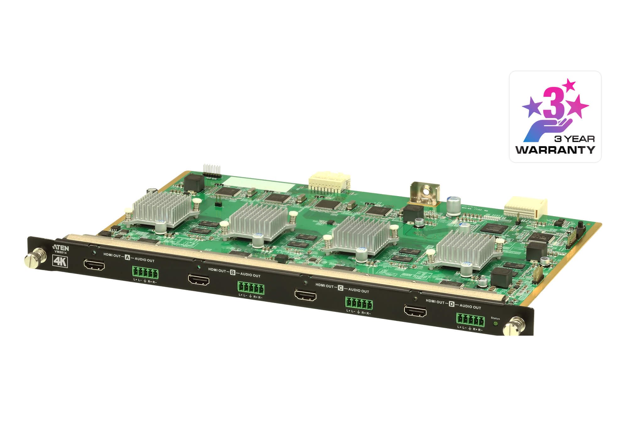 4-Port 4K HDMI Output Board with Scaler — view 2