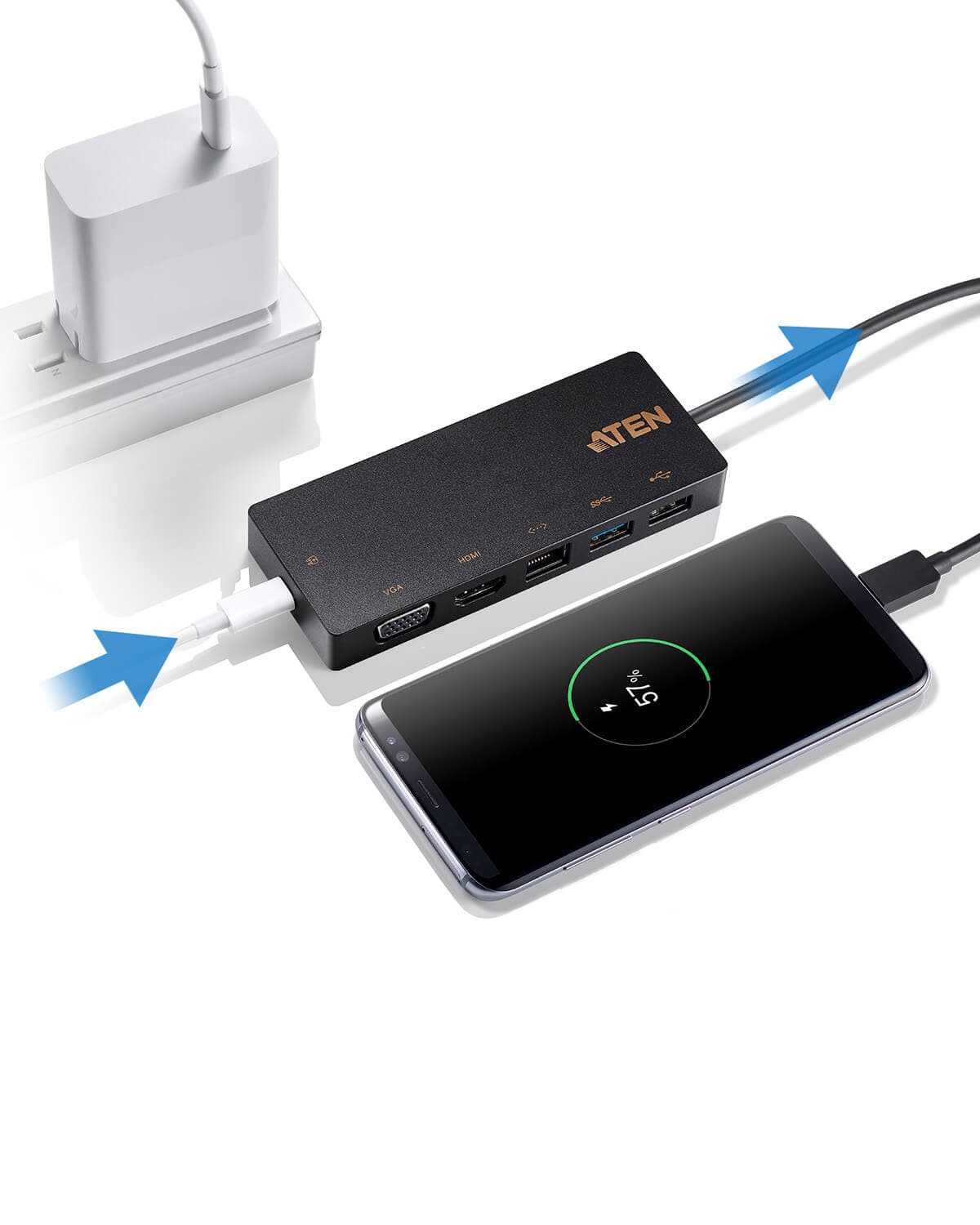USB-C Multiport Mini Dock with Power Pass-Through — изглед 8