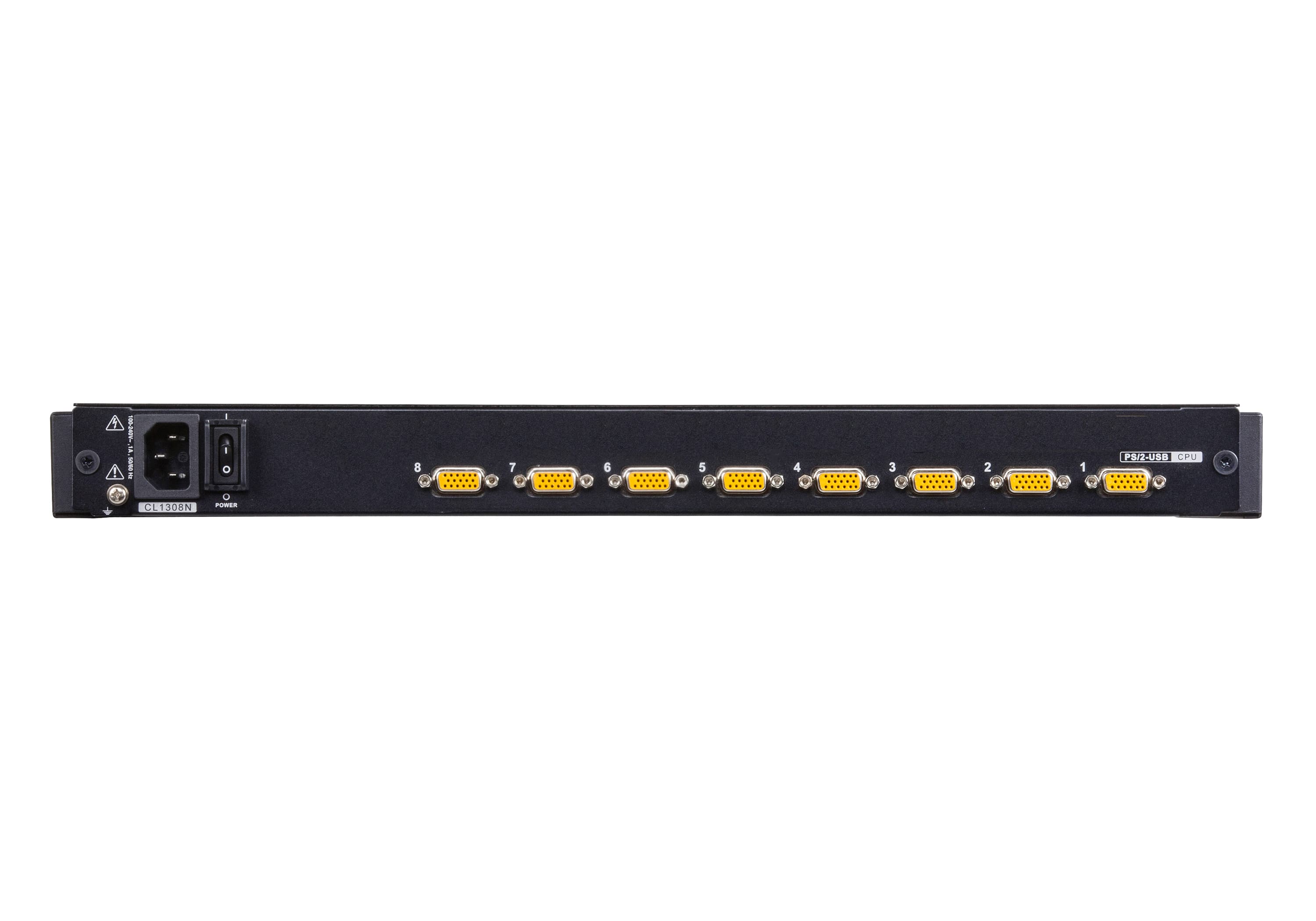 8-Port PS/2-USB VGA Single Rail LCD KVM Switch — изглед 2