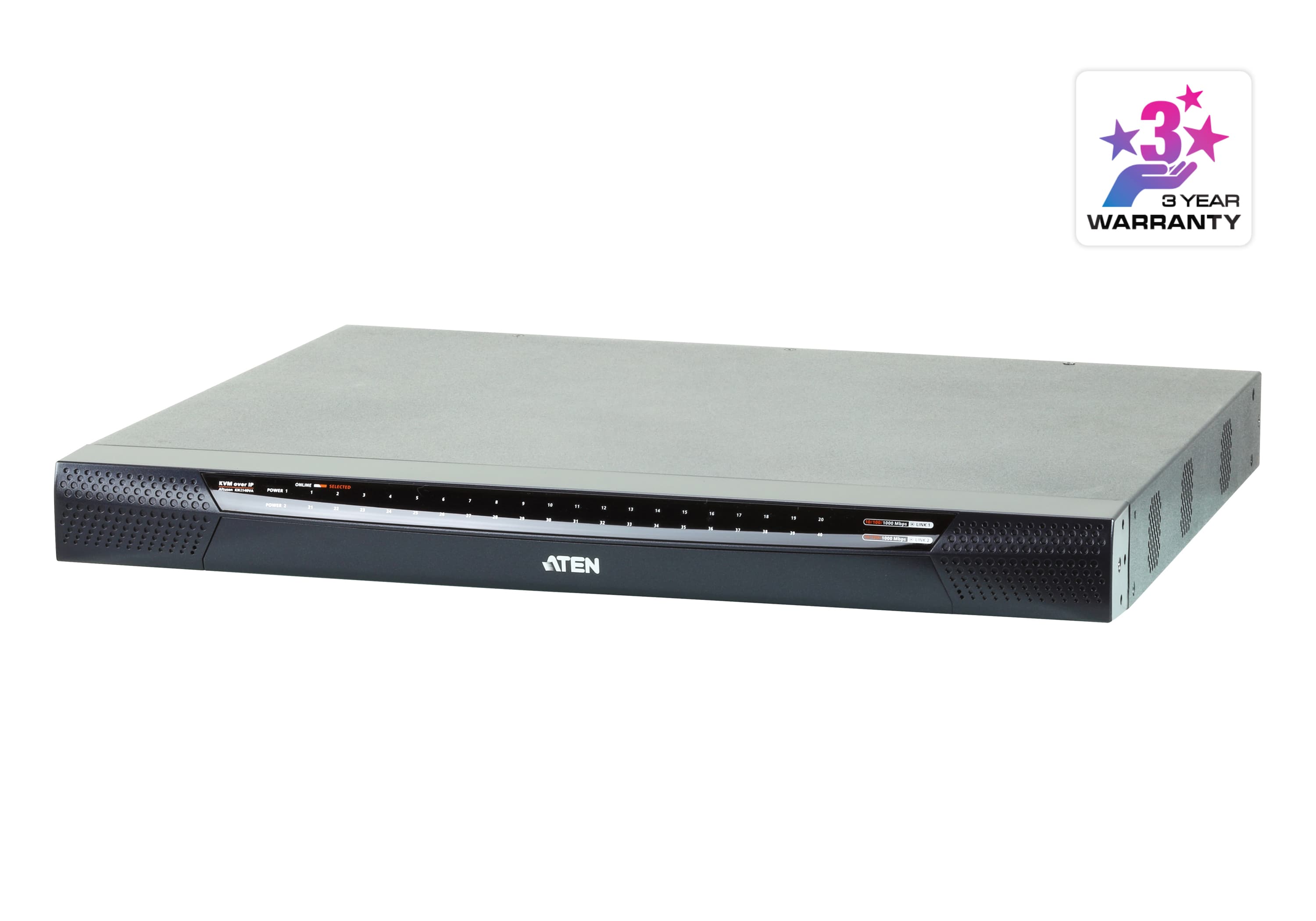 1-Local/2-Remote  Access 40-Port Multi-Interface Cat 5 KVM over IP Switch — изглед 3