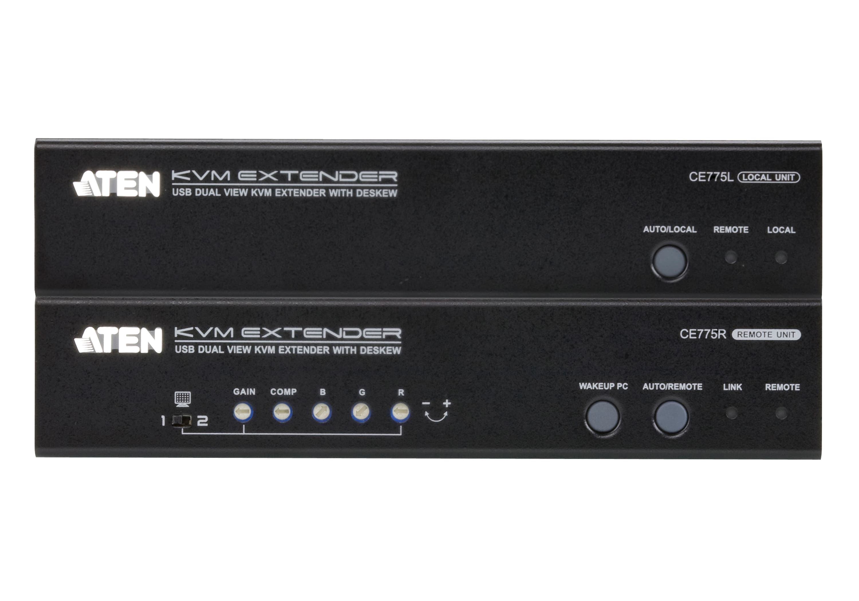 USB VGA Dual View Cat 5 KVM Extender with Deskew (1280 x 1024@300m) — изглед 2