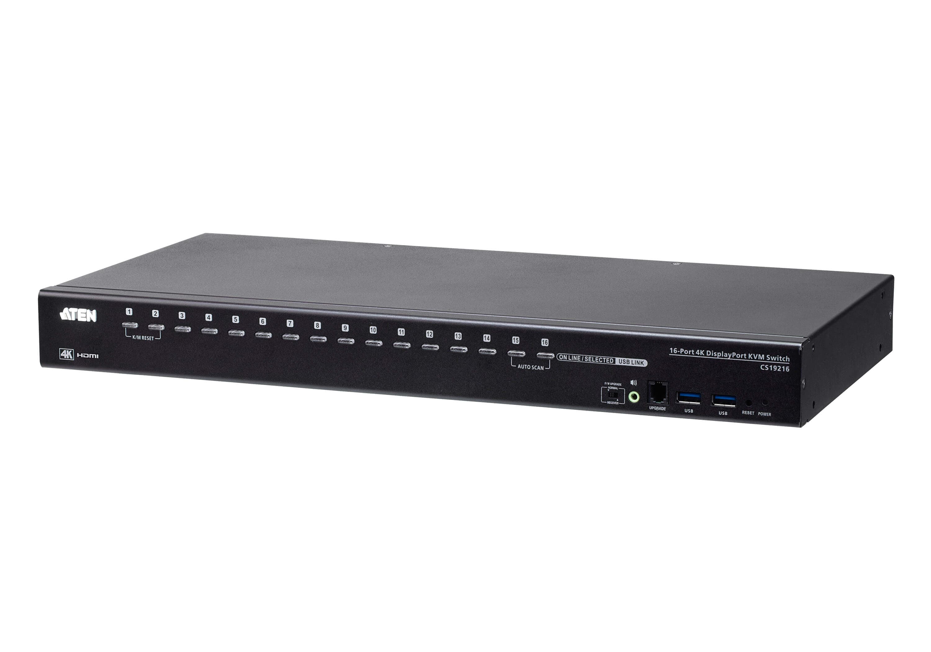 16-Port USB 3.0 4K DisplayPort KVM Switch — изглед 3