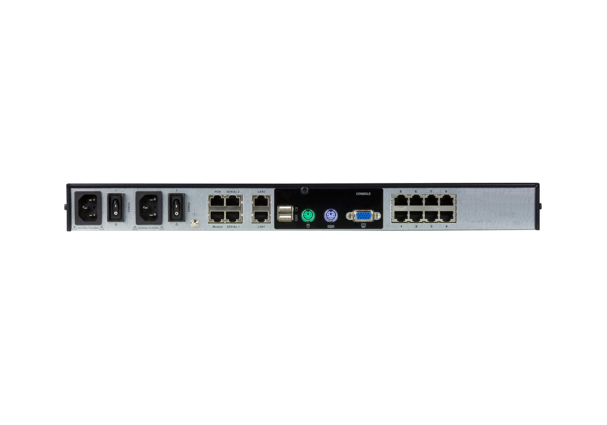1-Local/1-Remote Access 8-Port Cat 5 KVM over IP Switch with Virtual Media (1920 x 1200) — изглед 2