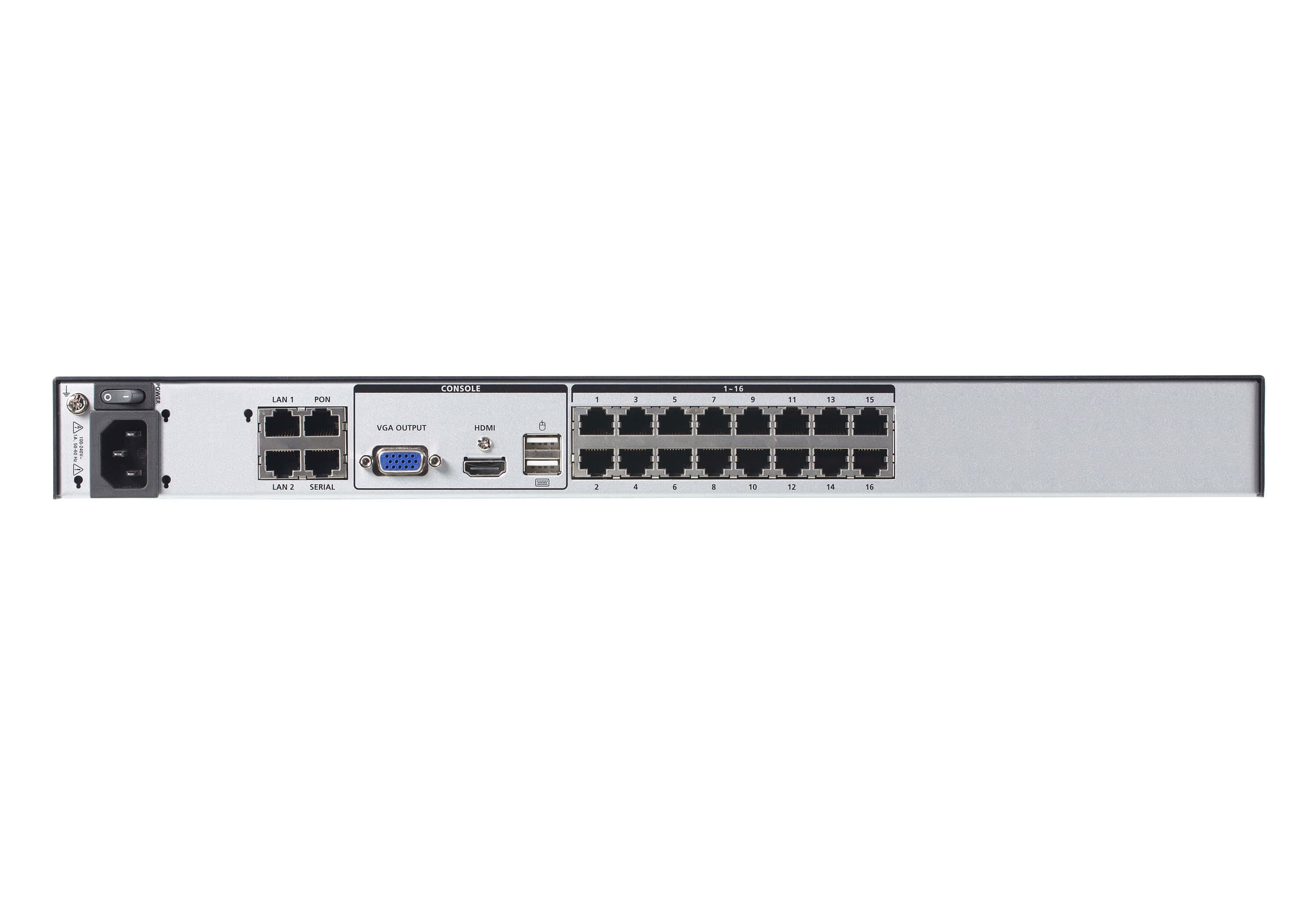 1-Local/8-Remote Shared Access 16-Port Multi-Interface Cat 5 KVM over IP Switch — изглед 2