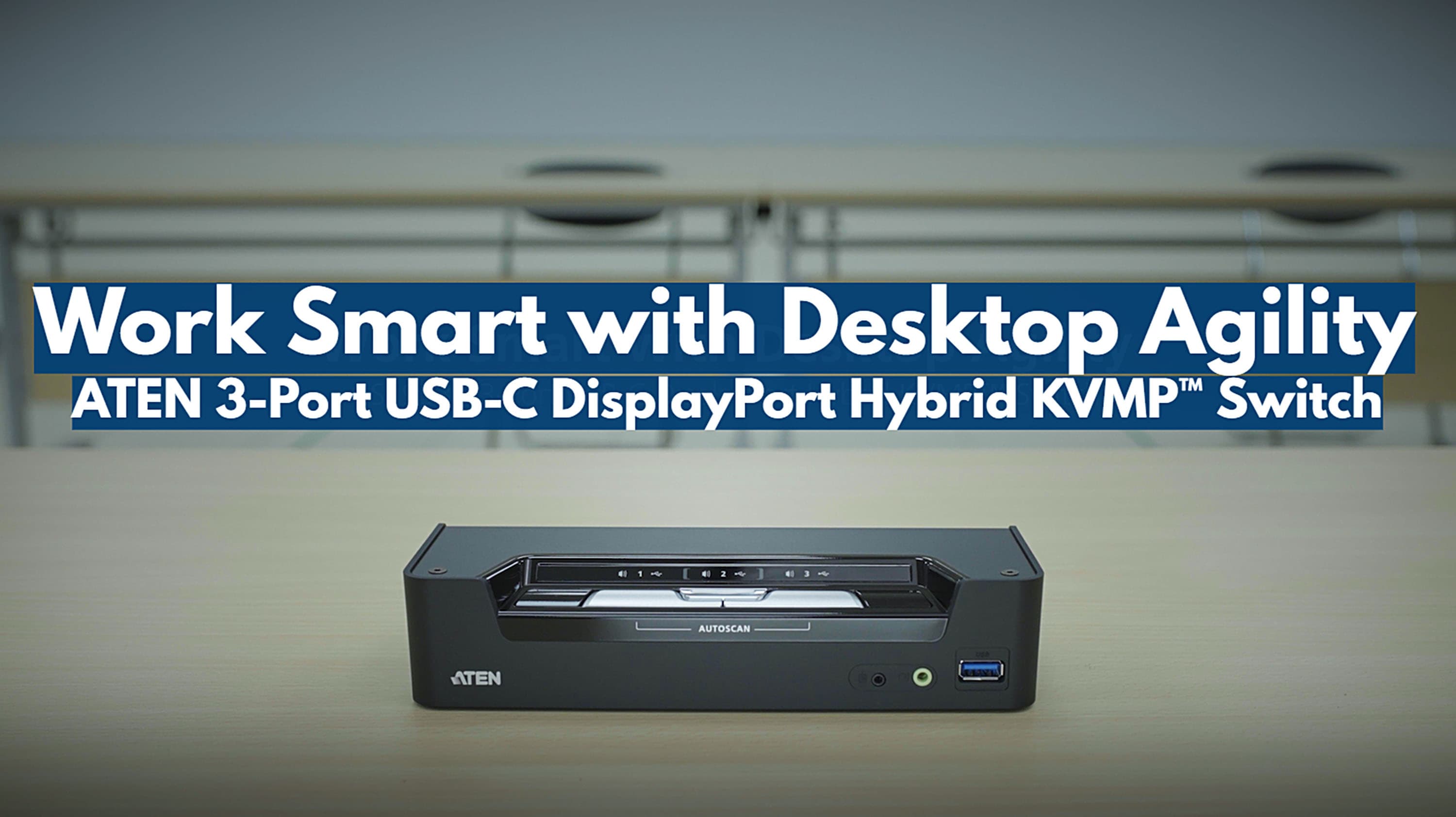 3-Port USB-C DisplayPort Hybrid KVMP™ Switch — изглед 7