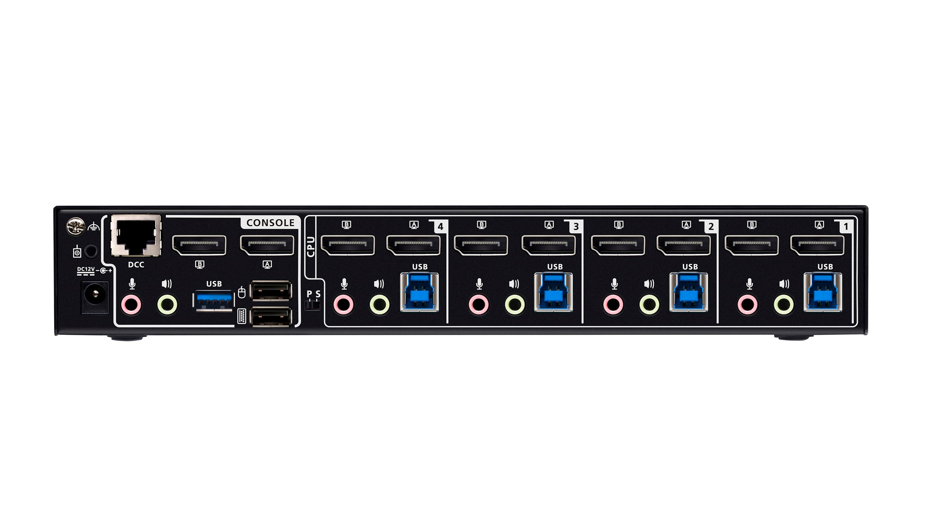 4-Port USB 3.0 8K DisplayPort Dual-Display KVMP™ Switch (Cables included) — изглед 2