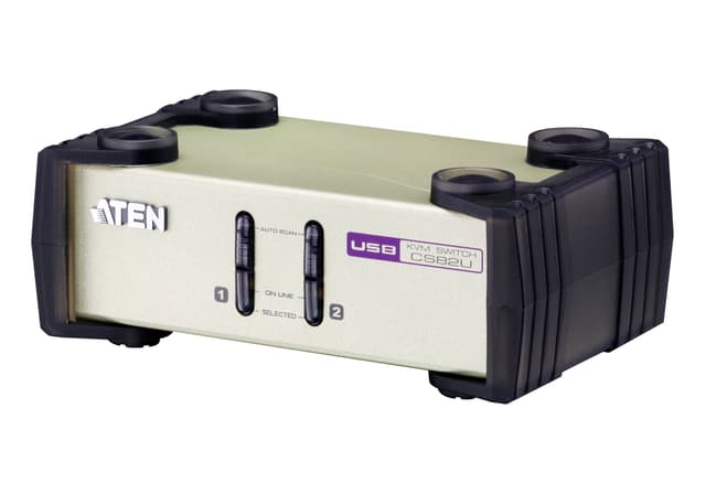 2-Port PS/2-USB VGA KVM Switch