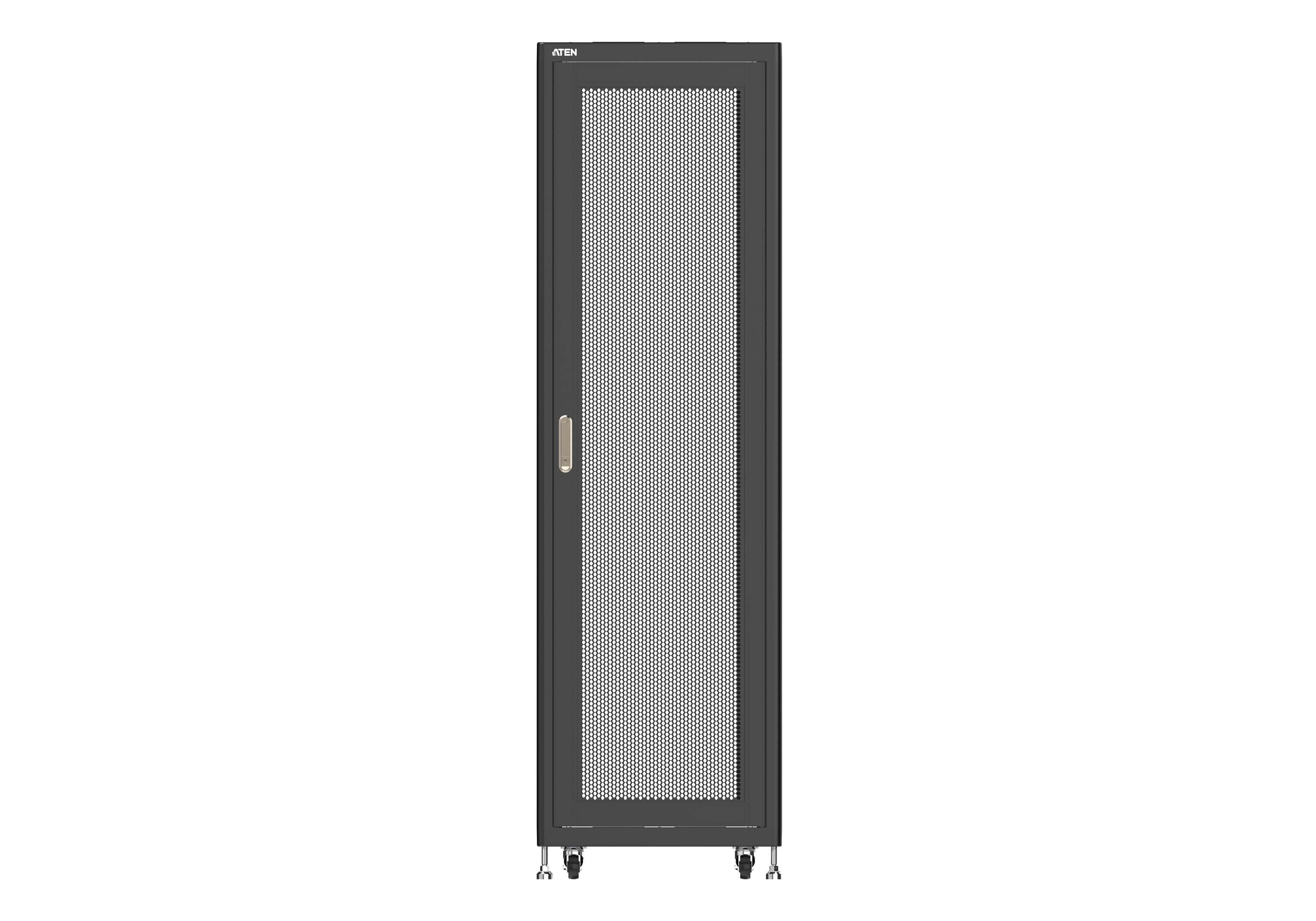 42U Server Rack with Perforated Front and Rear Doors — изглед 4