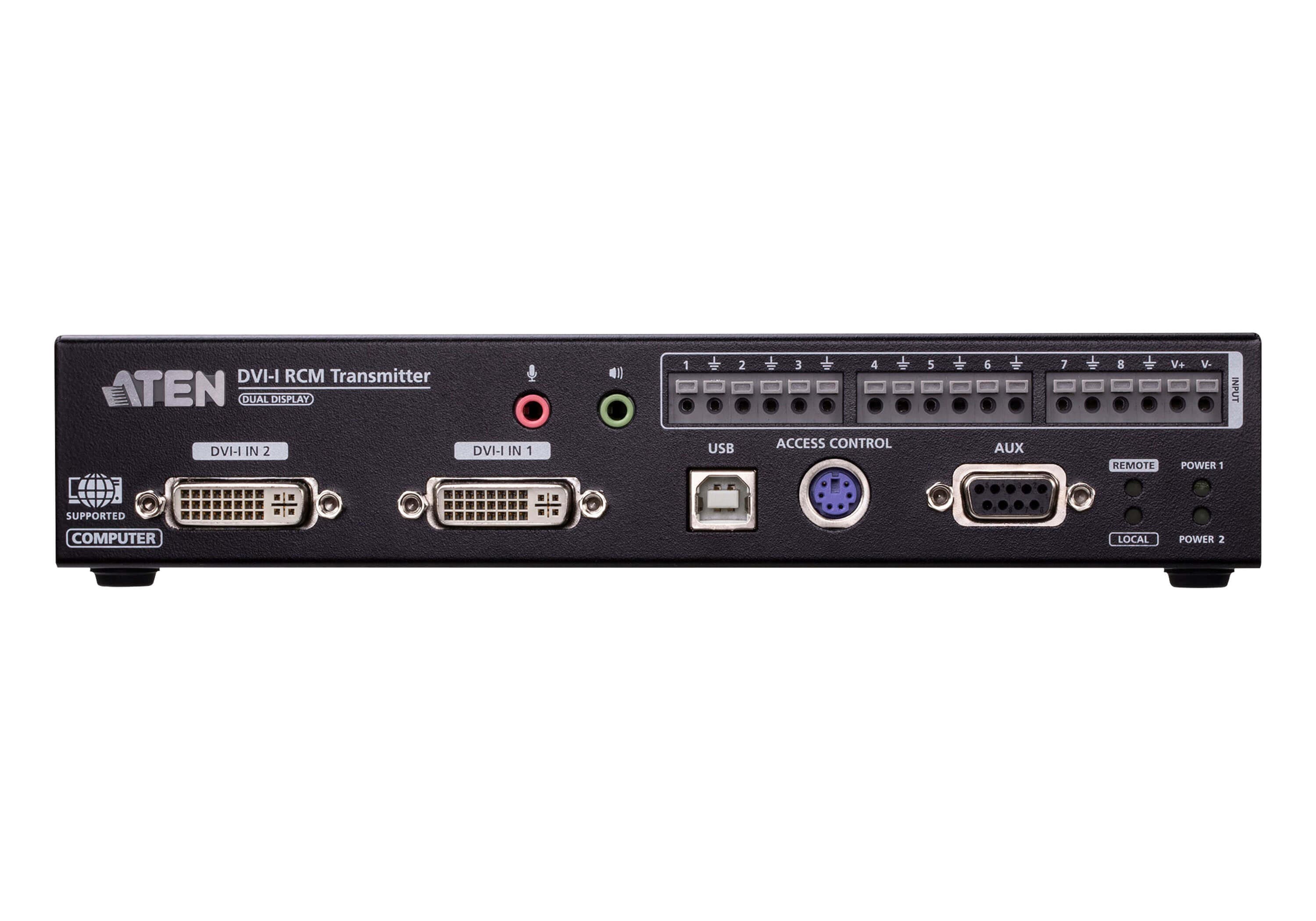 DVI-I Dual Display KVM over IP Transmitter with Remote Access — изглед 2