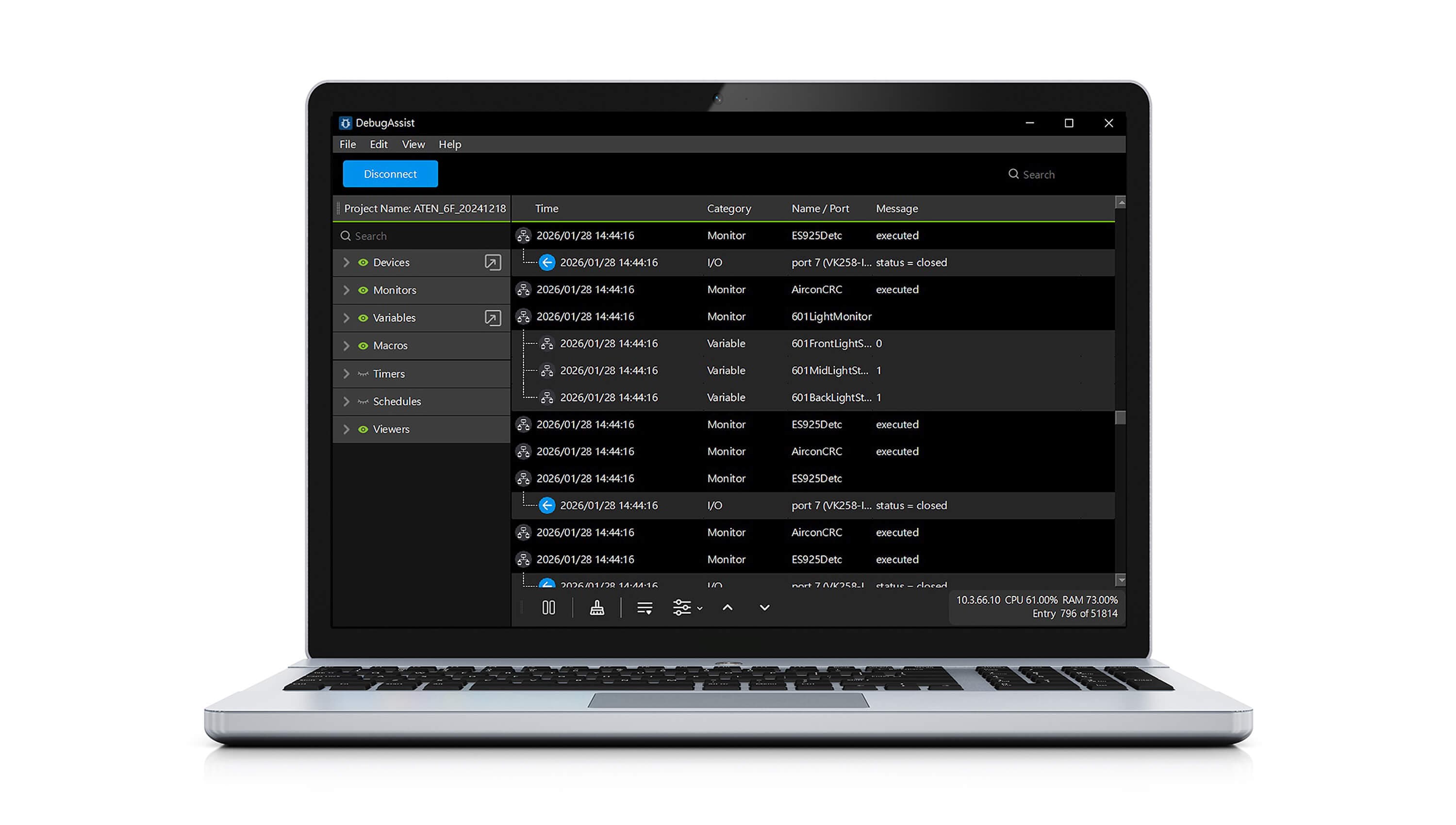 ATEN Control System – Debug Tool — view 3