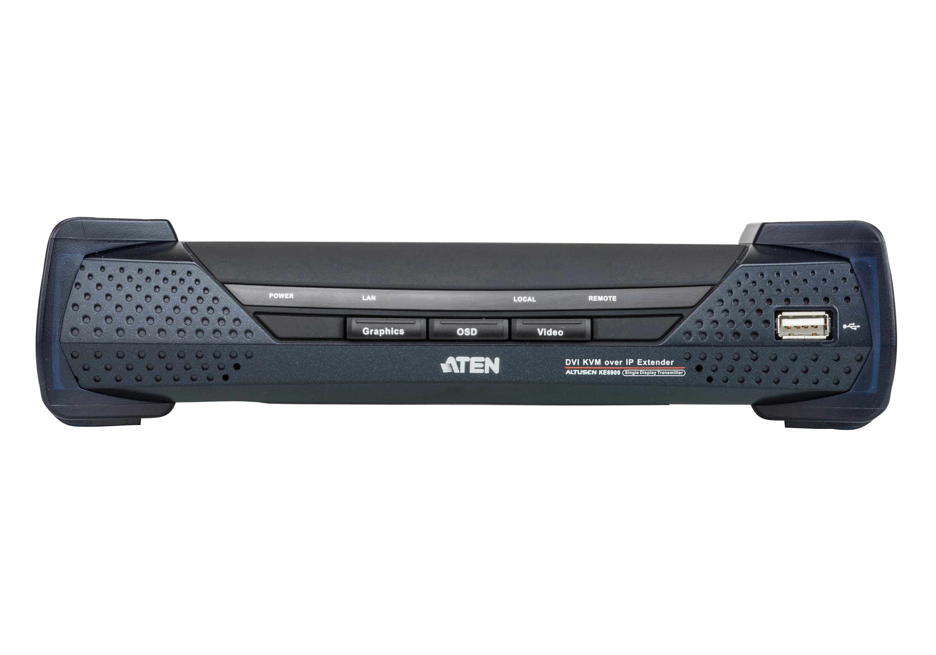 USB DVI-I Single Display KVM Over IP Receiver