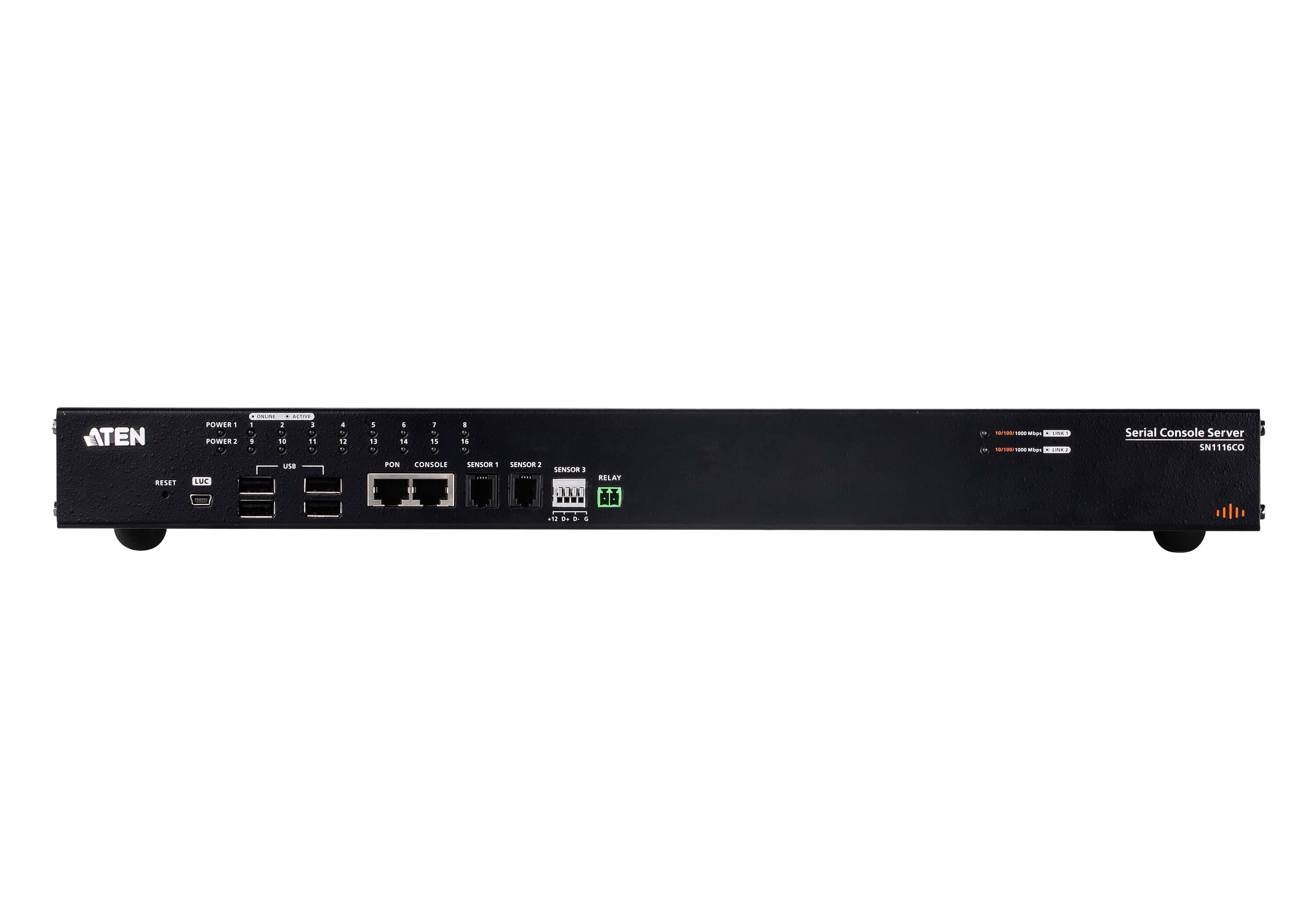 16-Port Serial Console Server with Dual Power / SFP